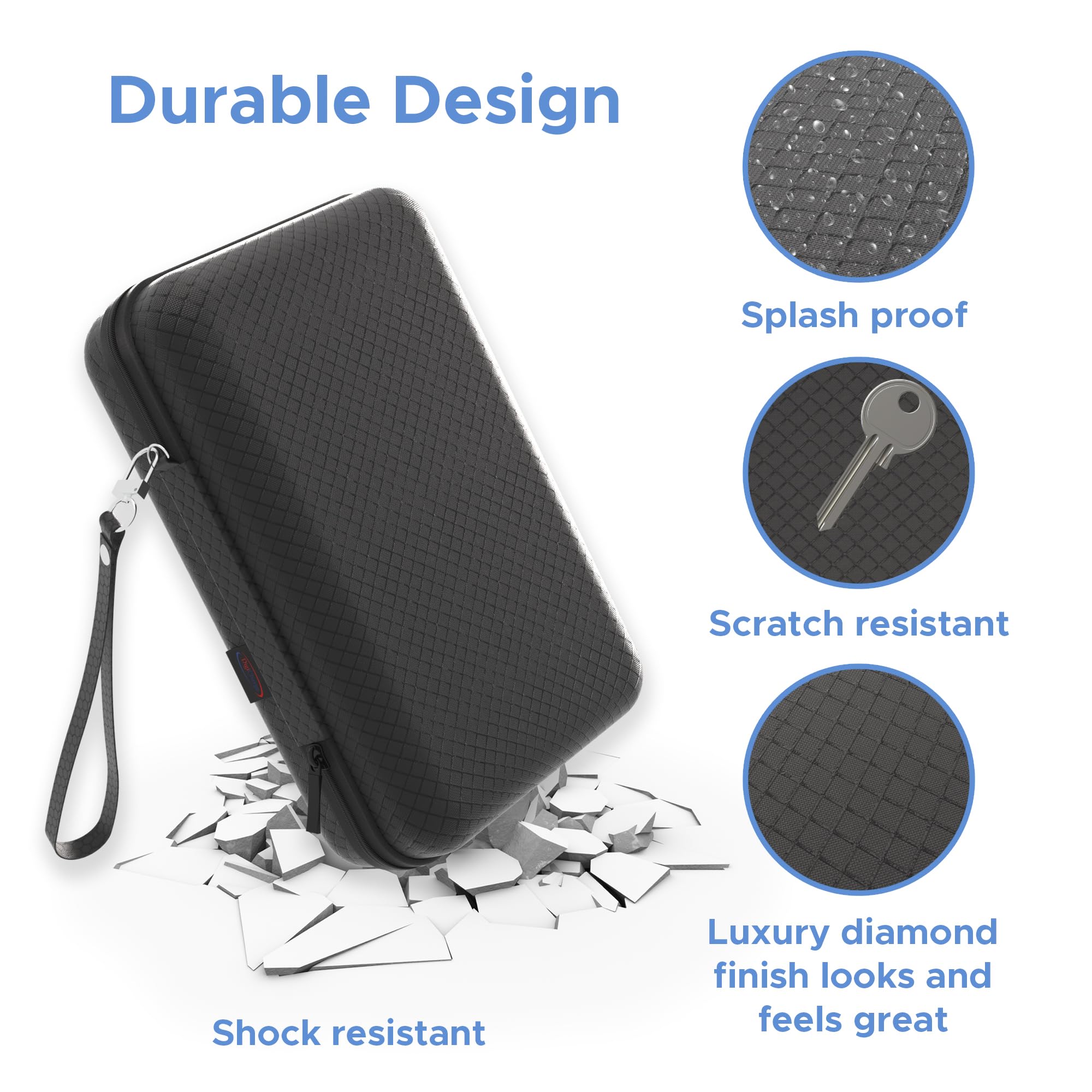 Digicharge Hard Case For 7 Inch Garmin Drivesmart 76 86 65 Dezl Otr710 780 Rv 785 770 760 Dezlcam Fleet 790 Overlander Catalyst