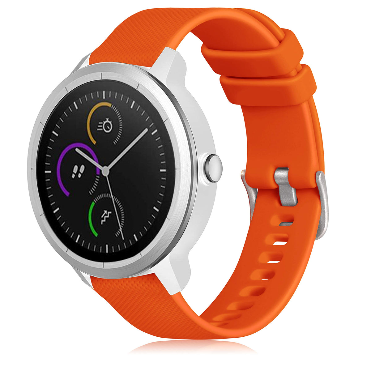 Geak Compatible With Garmin Vivoactive 3 Band For Women Men,20Mm Quick Release Silicone Replacement Bands For Vivoactive 3 Music