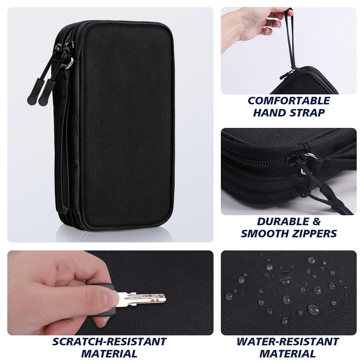 Cnpop Electronics Organizer Travel Case, Travel Accessories Essentials For Men Women, Cord Organizer Travel Tech Pouch, Waterpro