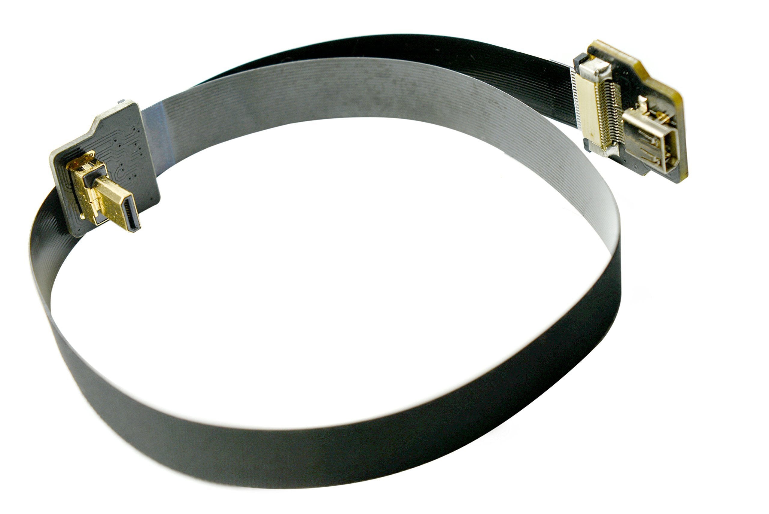 Permanent Fpv Hdmi Cable Micro Hdmi Male 90 Degree To Micro Hdmi Female Compatible With Gopro Sony A7Rii A7Sii A9 A6300 A6500(Re