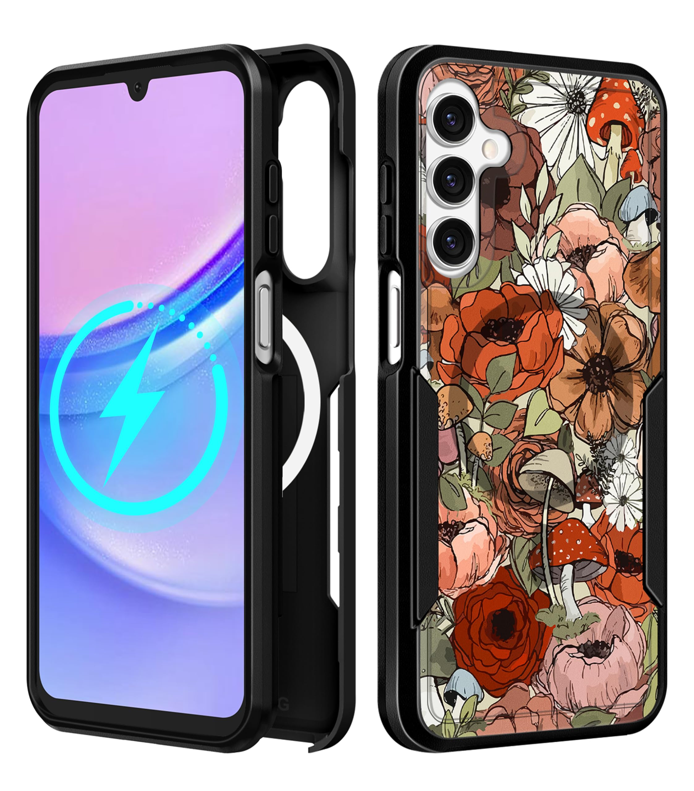 LISEVO for Samsung Galaxy A16 5G Phone Case - Compatible with MagSafe Women Girls Cute Magnetic Protective Cover Girly Kawaii Mu