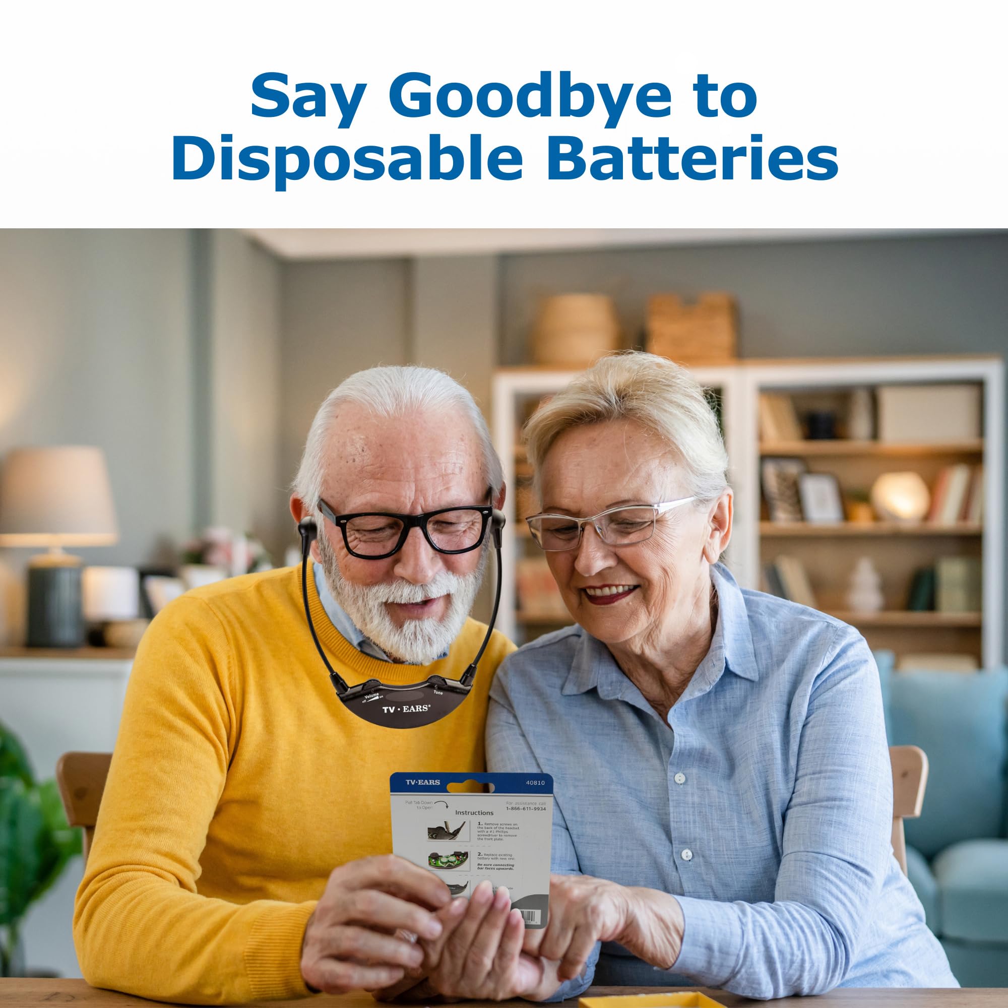 Tv  Ears Replacement Battery Original & Digital Headsets   Reliable Power Source For Your Headsets   Rechargeable Long Lasting B