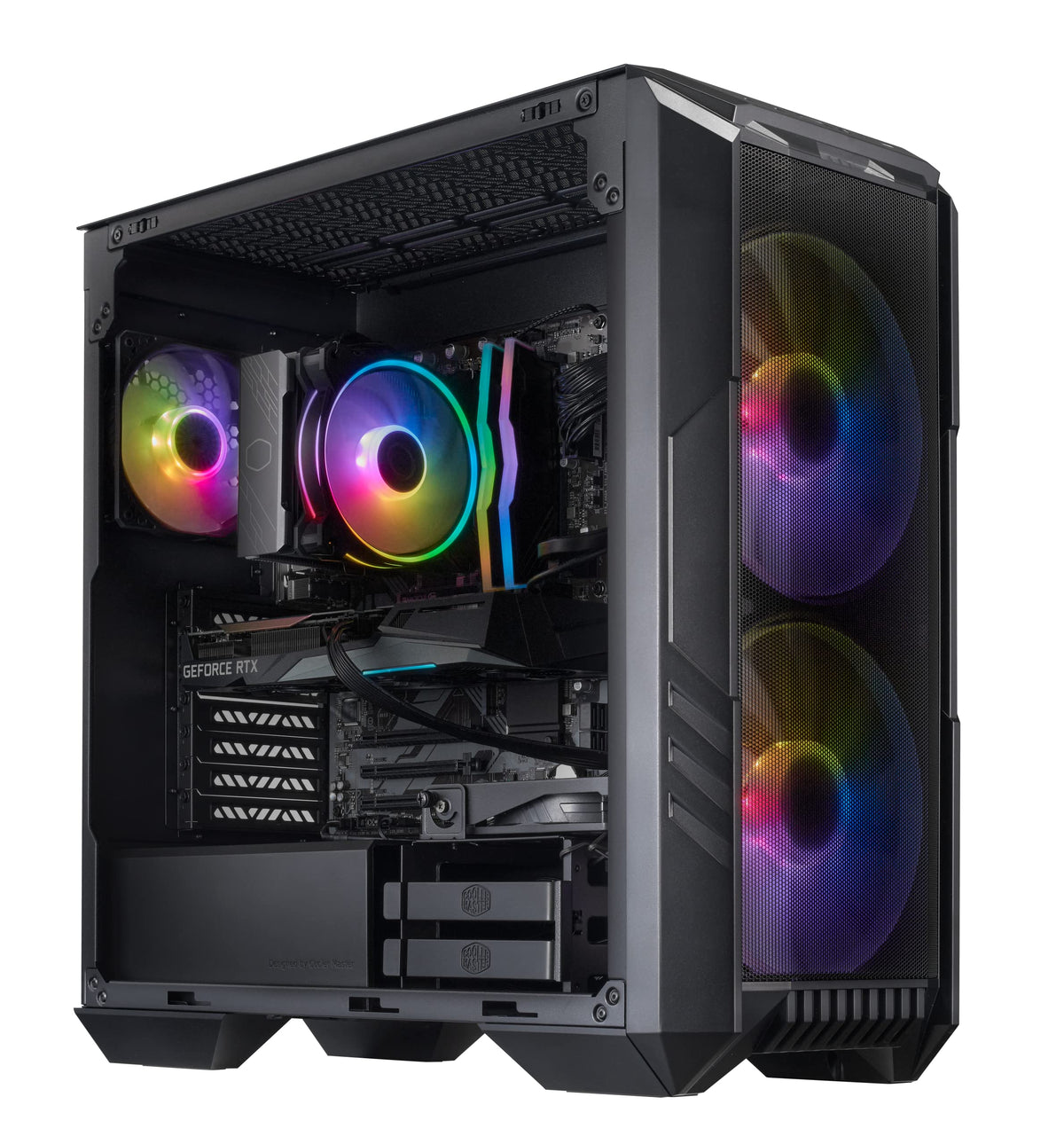 Cooler Master Haf 5 Pro High Performance Gaming Pc   Intel I7 12700F   Nvidia Geforce Rtx 4060 Ti   16Gb Ddr4 3200Mhz   1Tb M.2