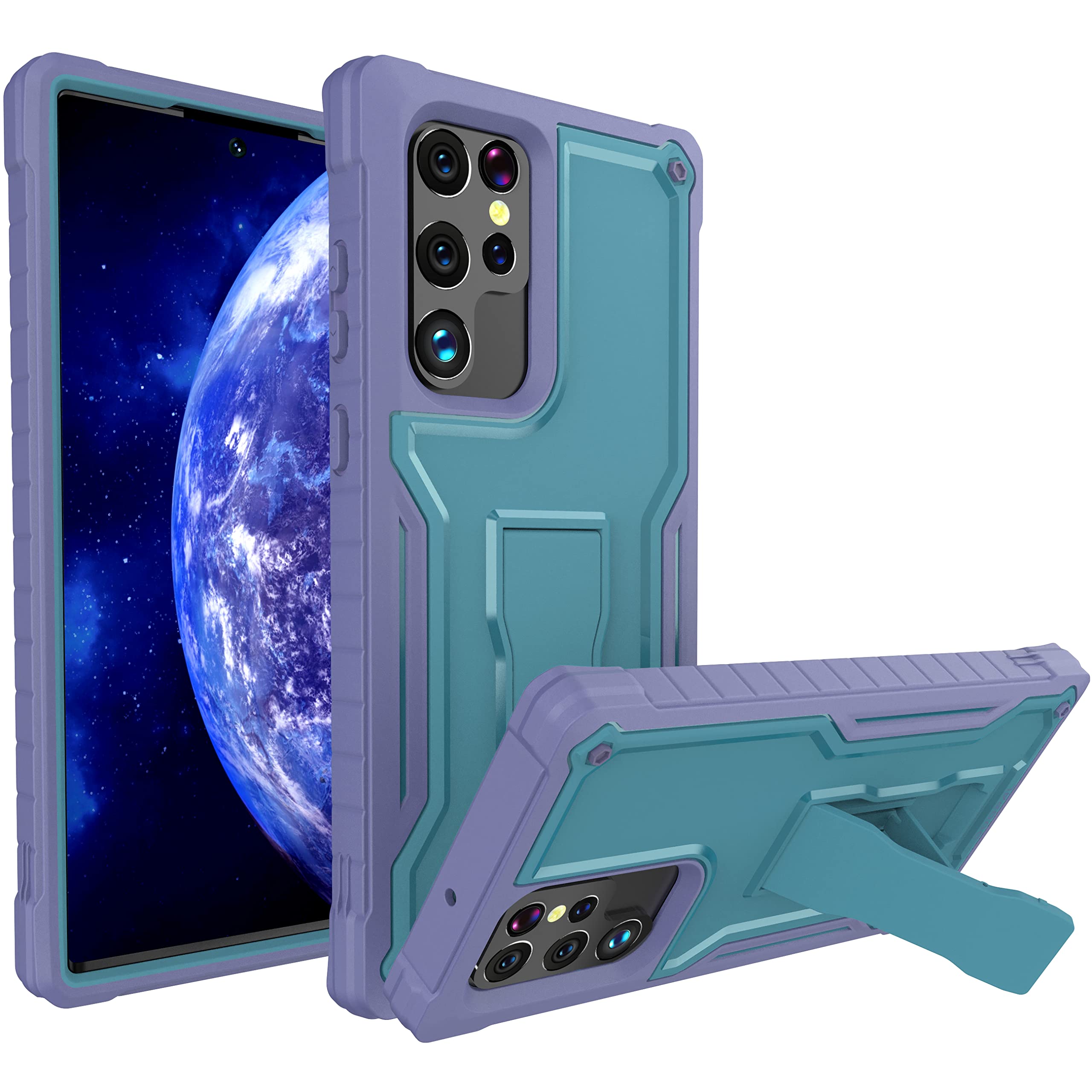 Duopal For Samsung Galaxy S22 Ultra 5G Case (Only   Does Not Fit Non Plus Or Plus), Military Grade Protection Shockproof Case Bu