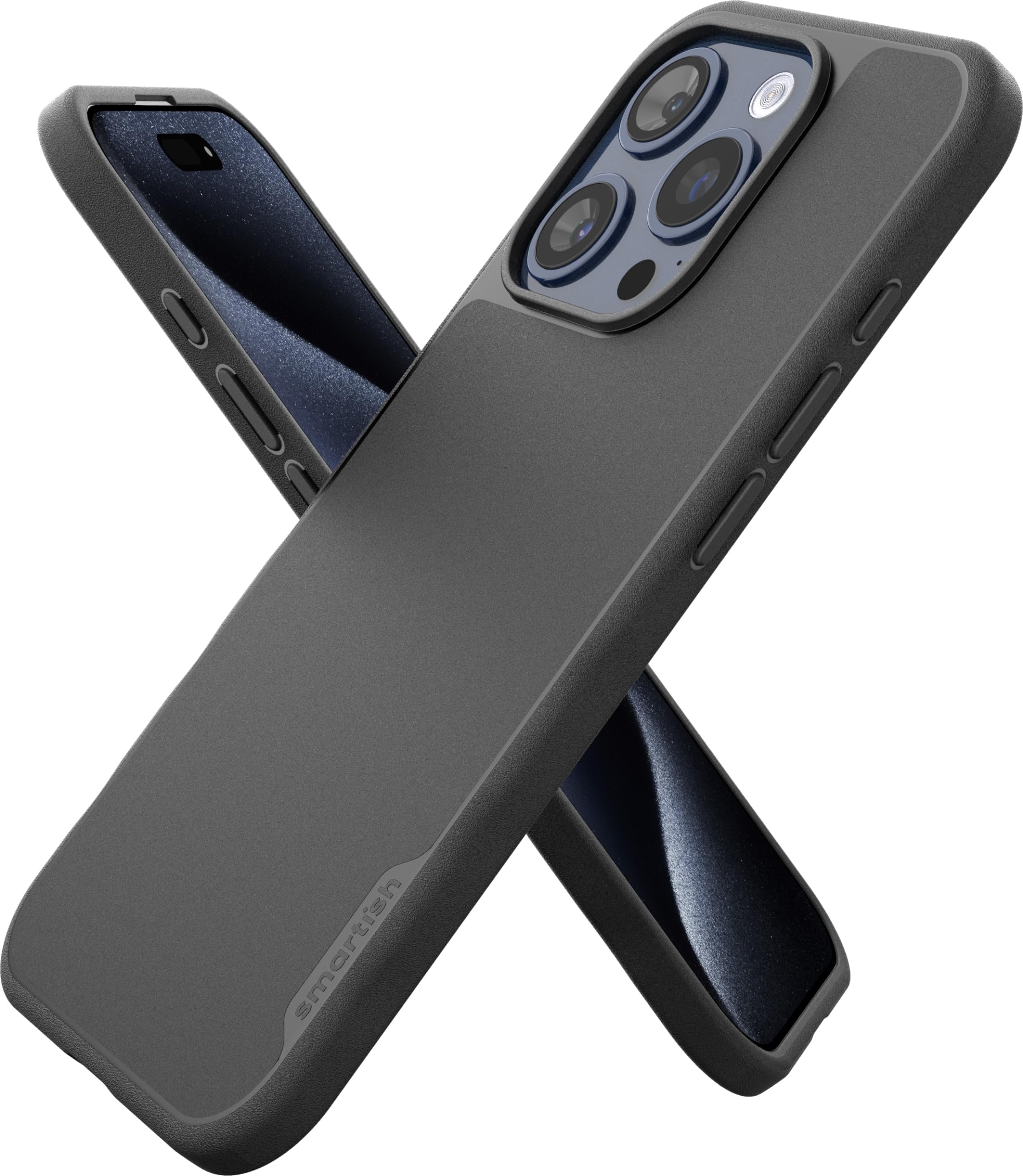 Smartish Iphone 15 Pro Magnetic Case   Gripmunk Compatible With Magsafe [Lightweight + Protective] Slim/Thin Grip Cover With Mic