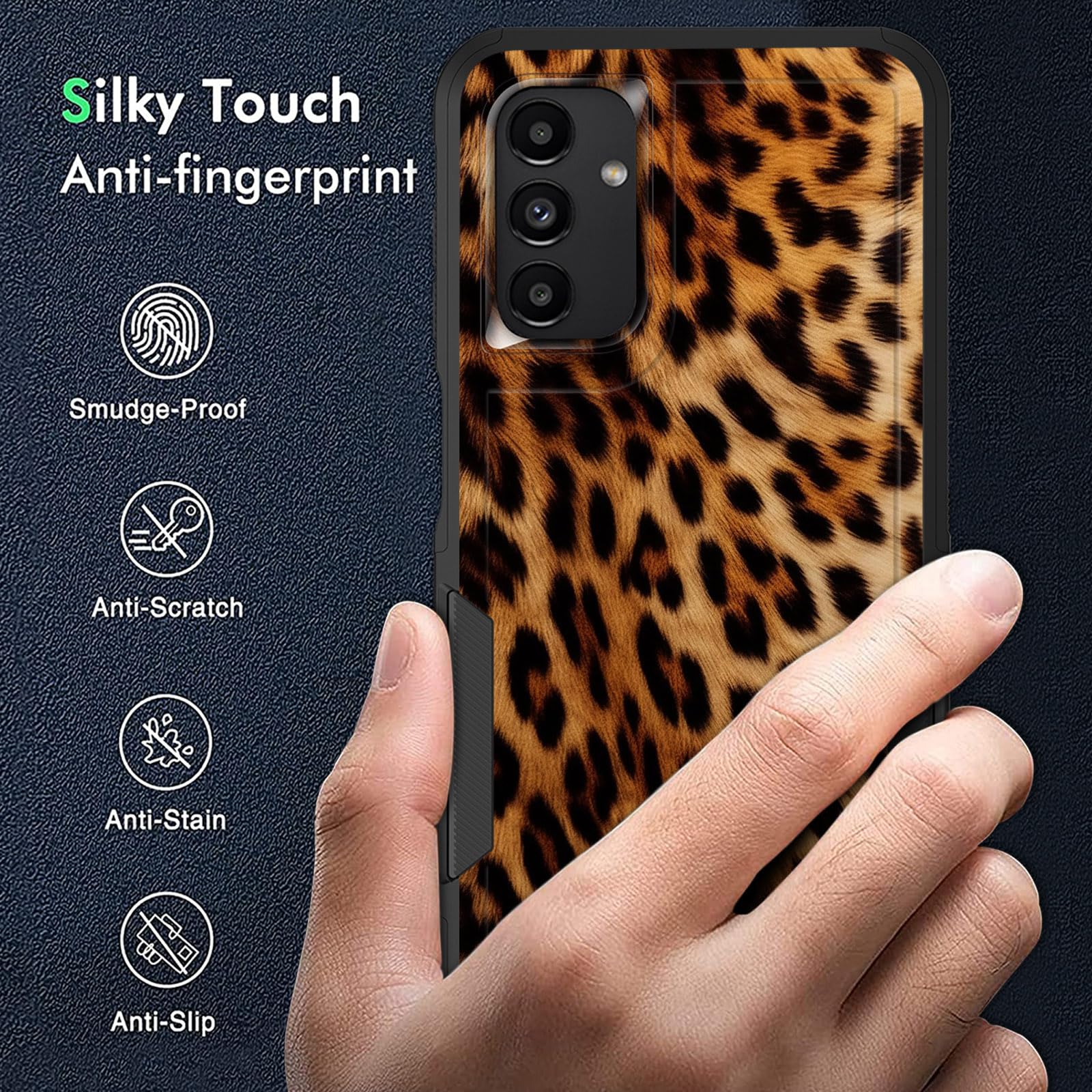 Kjfhdjfdh For Galaxy A14 5G Case,Dual Layer Hybrid Heavy Duty Rugged Shockproof Hard Pc +Soft Silicone Protective Case For Samsu