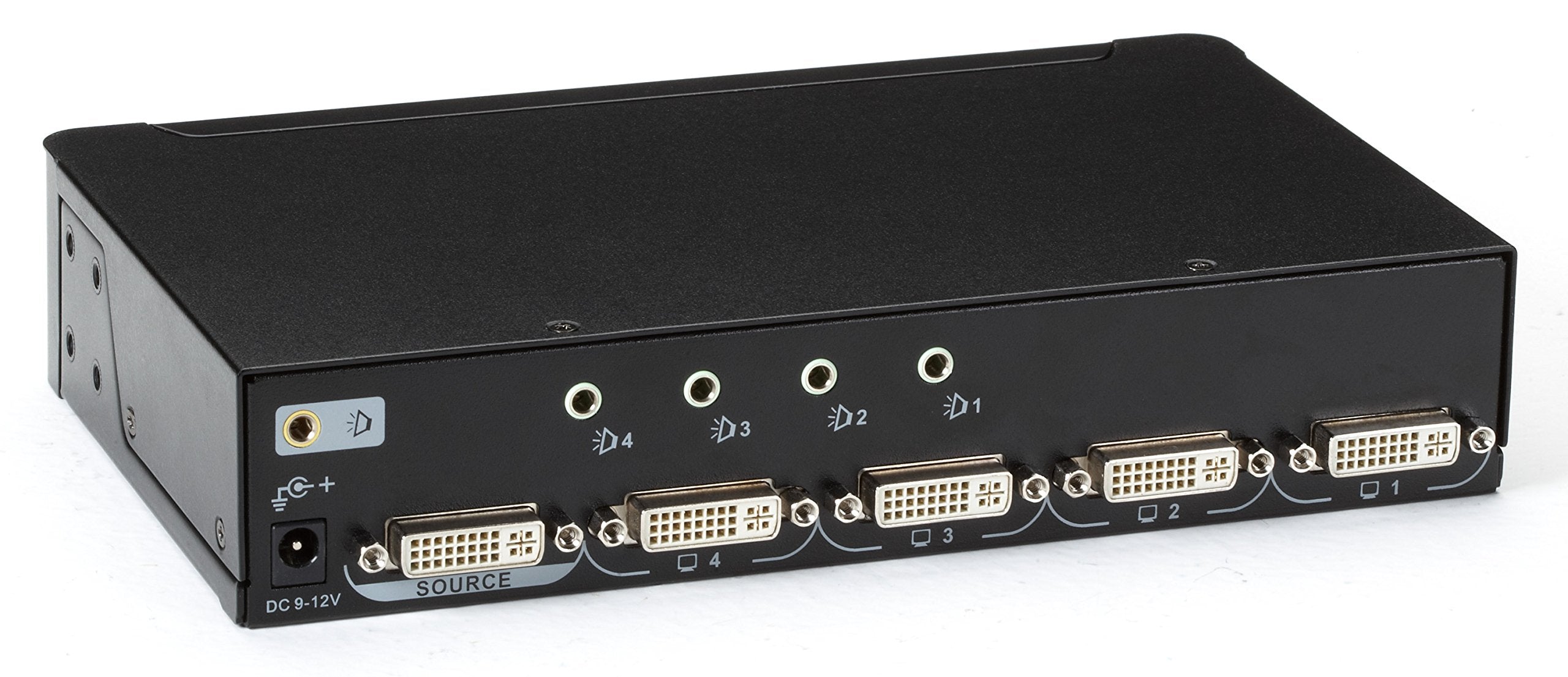 Black Box 1 X 4 Dvi D Splitter With Audio And Hdcp