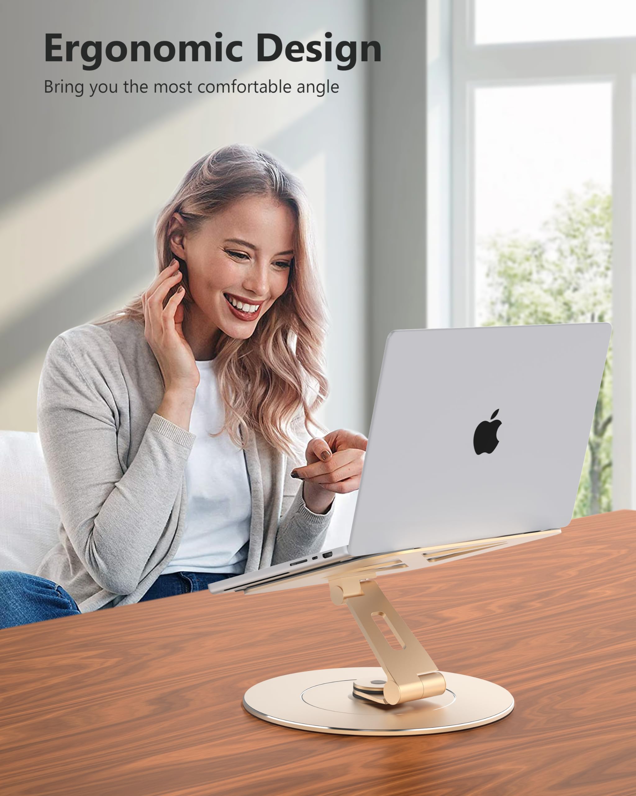 Loxp Ultra Stable Swivel Laptop Stand For Desk