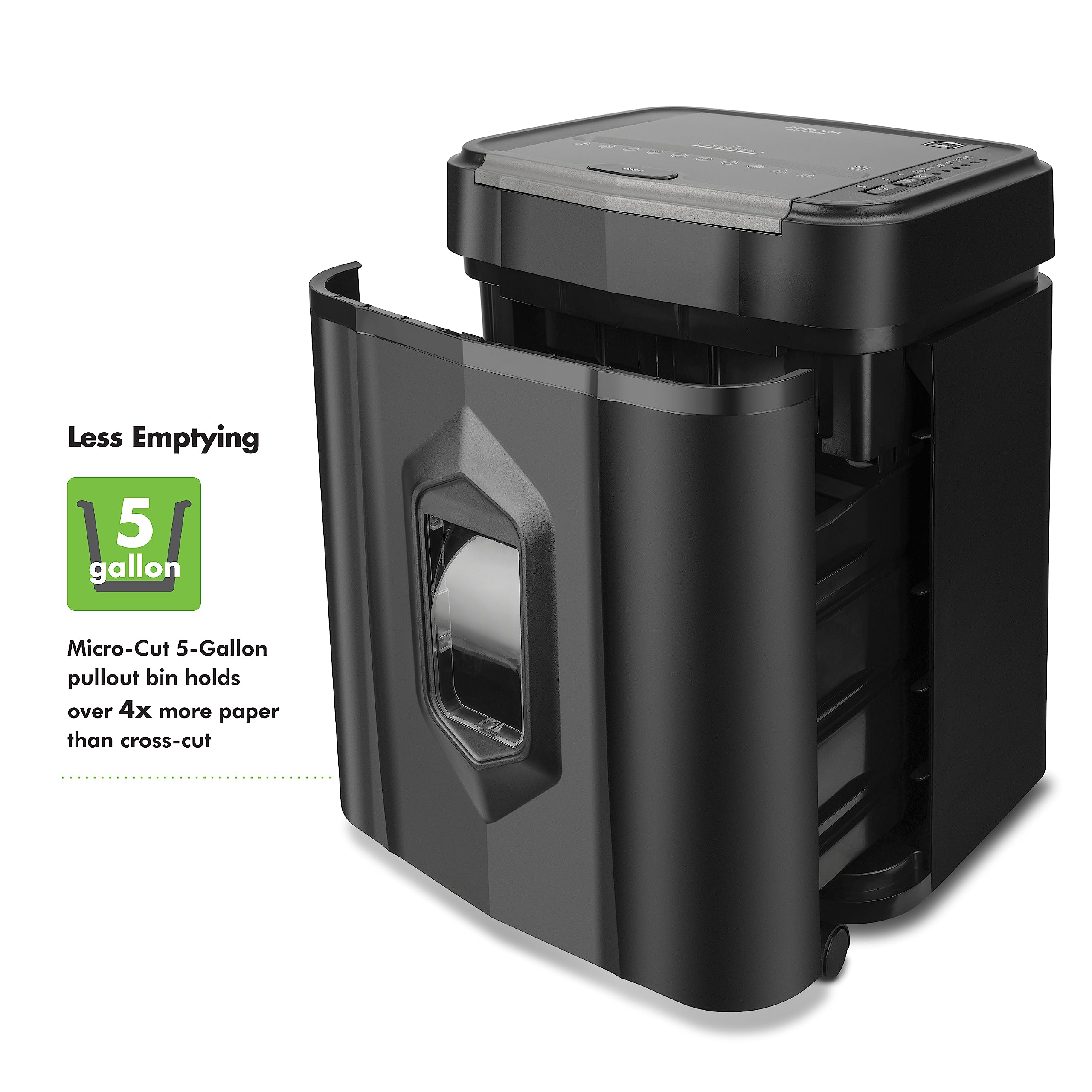 Aurora Professional Grade Au125Ma 120-Sheet Auto Feed High-Security Micro-Cut Paper Shredder/60 Minutes/Security Level P-5