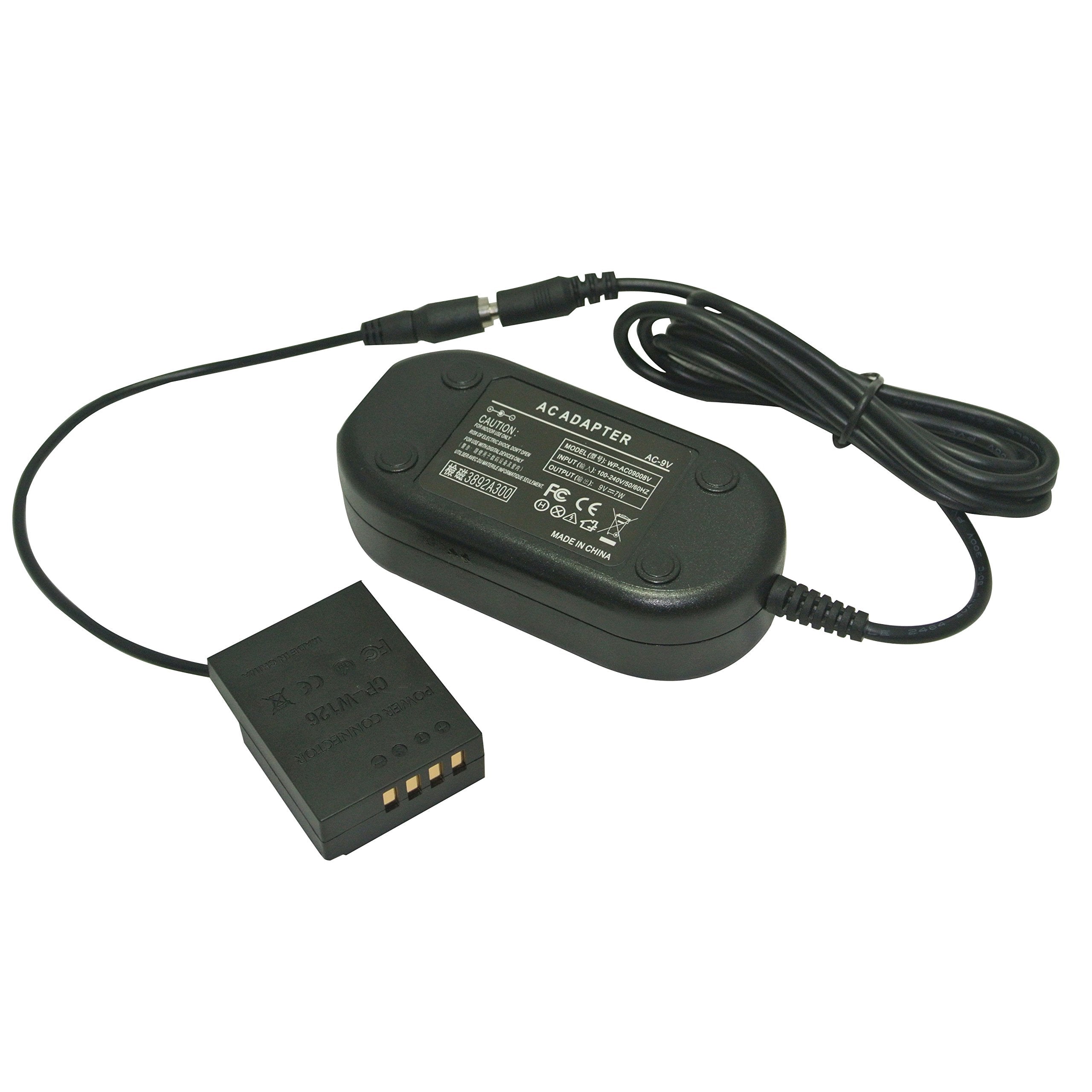 Camera Ac Power Adapter Kit/Charger For Fujifilm X Pro1,X E1,Hs33,Hs30 Hs50 With Cp W126 Dc Coupler, Ac 9V+Cp W126 Replacement, Us Plug