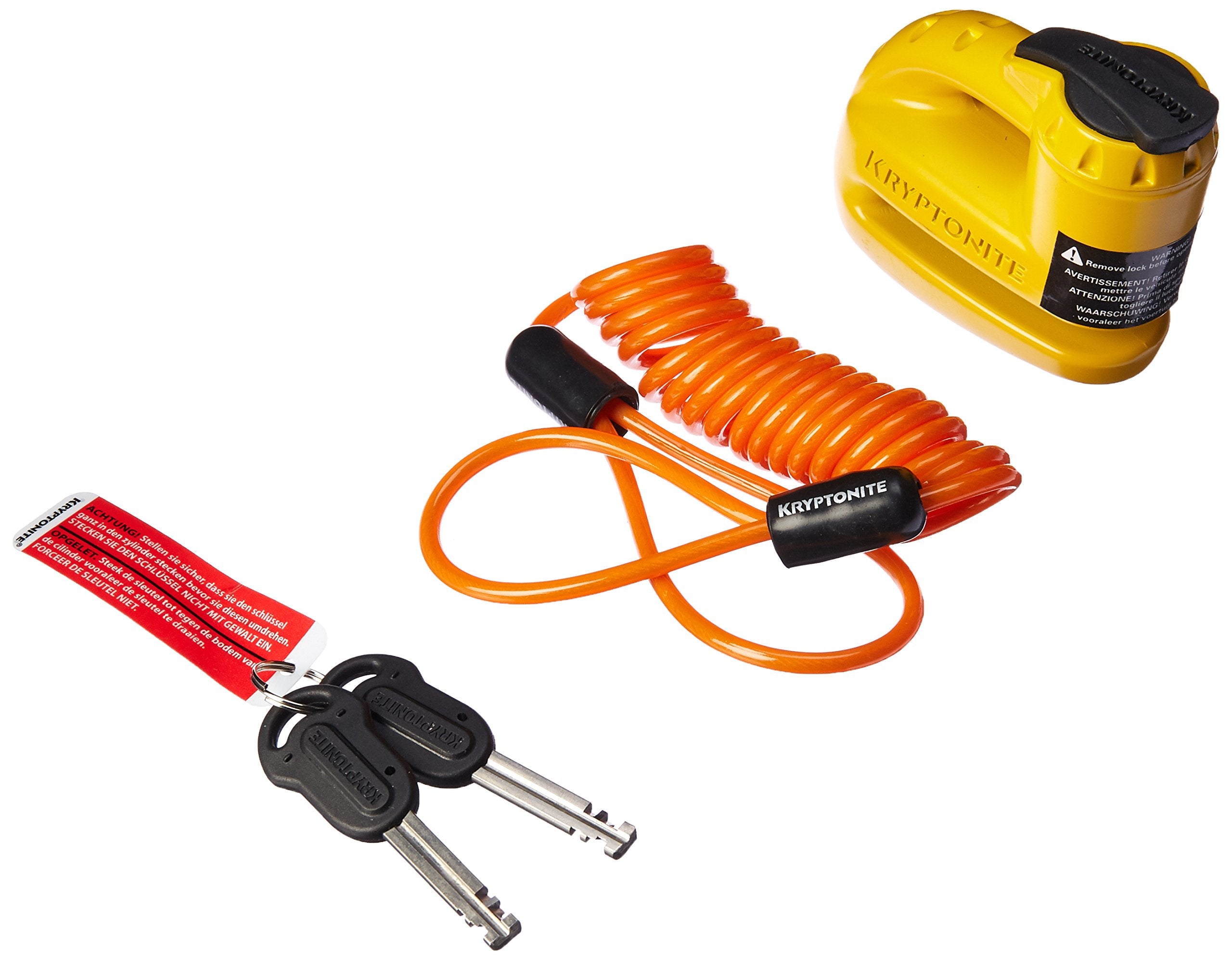 Kryptonite 000884 Keeper 5S Yellow Disc Lock