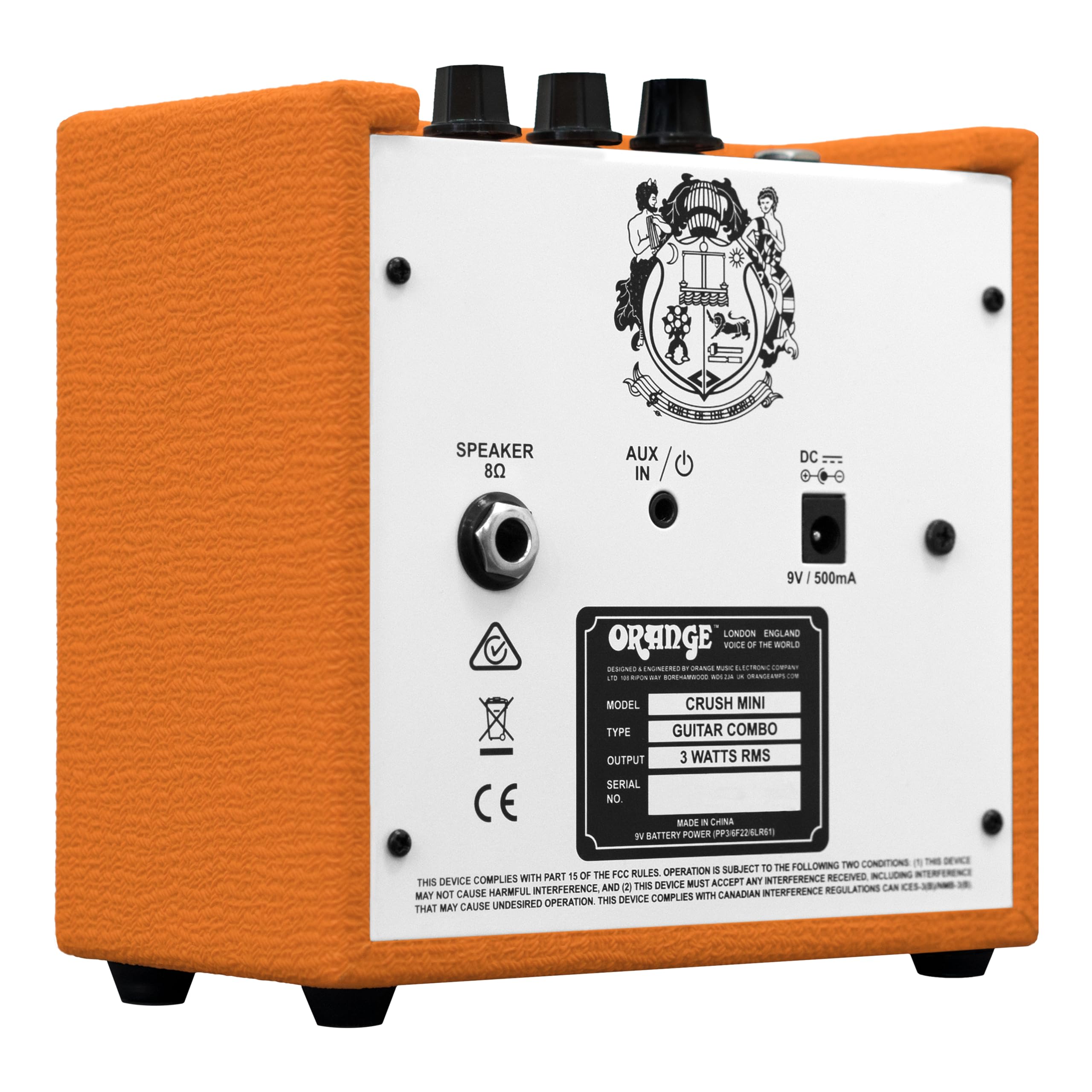 Orange Crush Mini 3 Watt Micro Amp, Orange
