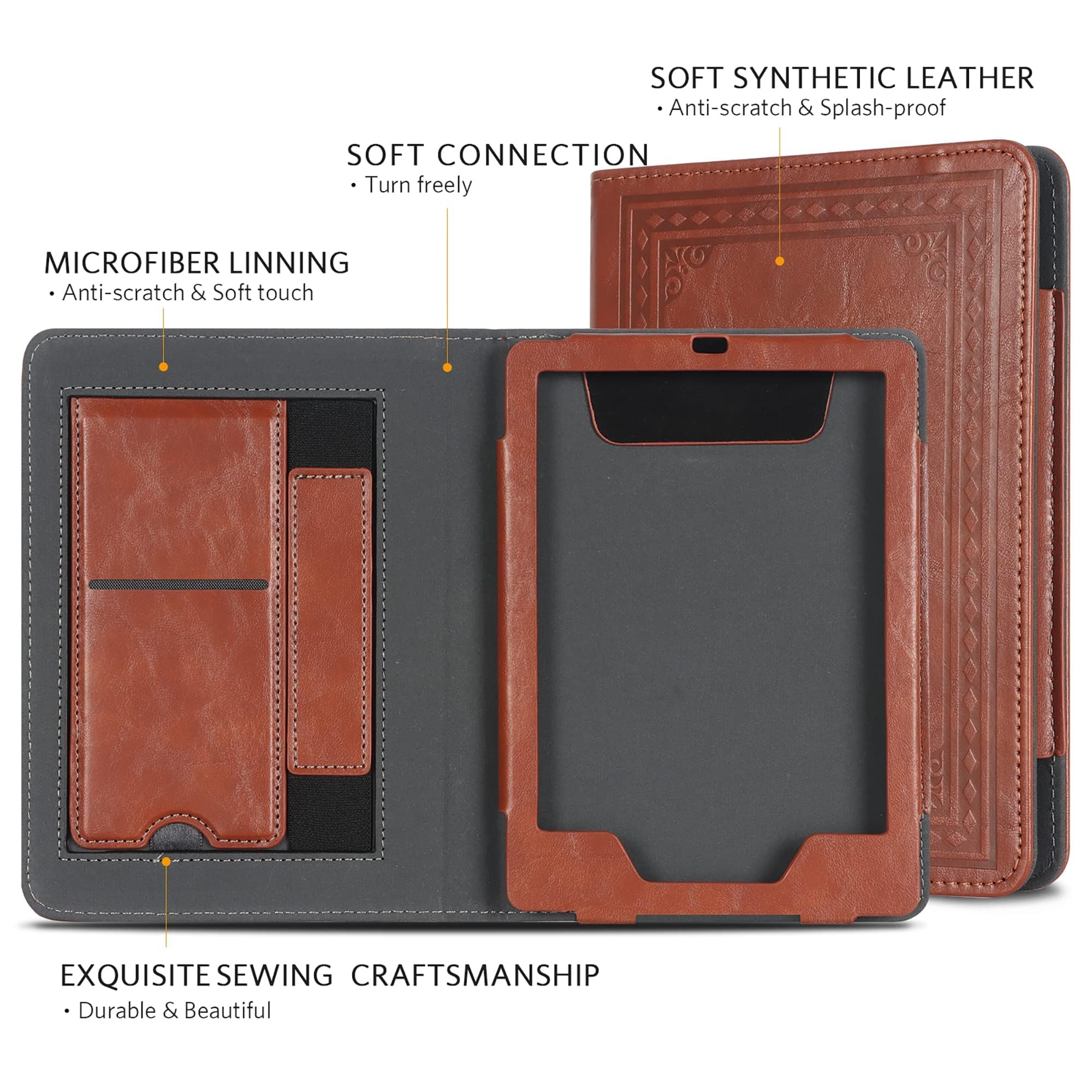 Cobak Kindle Paperwhite Case With Stand   Premium Pu Leather Cover With Auto Sleep/Wake, Card Slot, And Hand Strap   Compatible