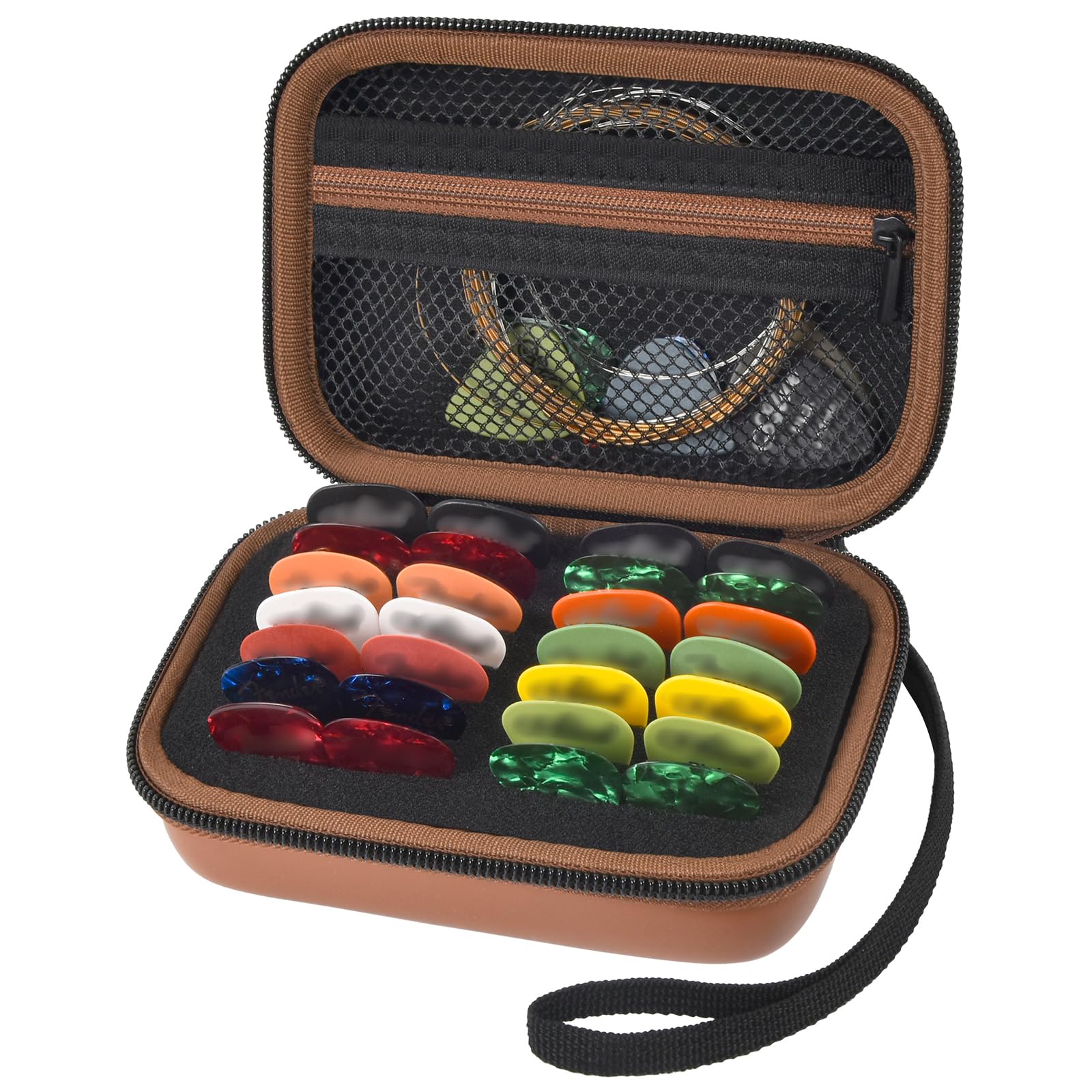 70+ Guitar Pick Holder Case for Fender for DAddario for ChromaCast for JIM DUNLOP for Acoustic Strings, Guitar Pick Organizer, 