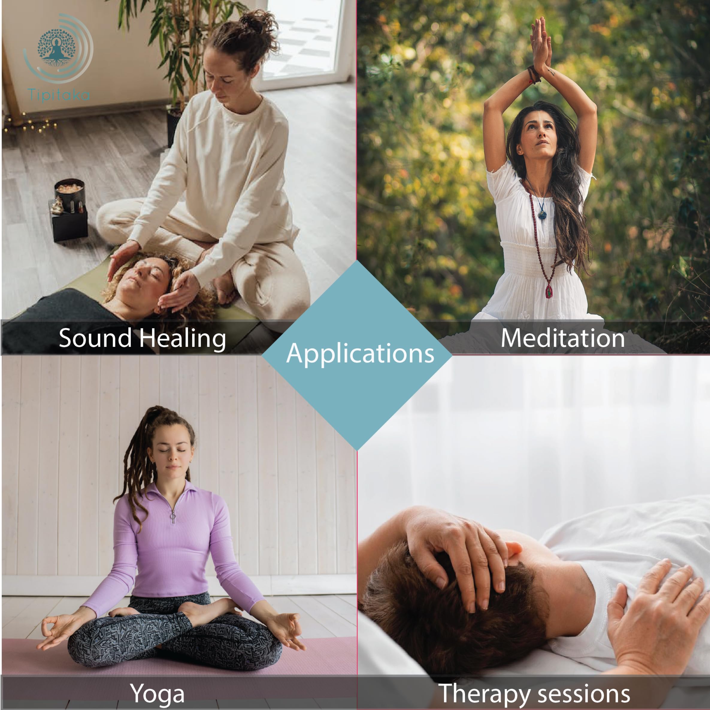 Tipitaka Tibetan Tingsha Cymbal Bells With Case | Handcrafted In Nepal Sound Healing Meditation Bells 6.5 Cm For Sound Healing A