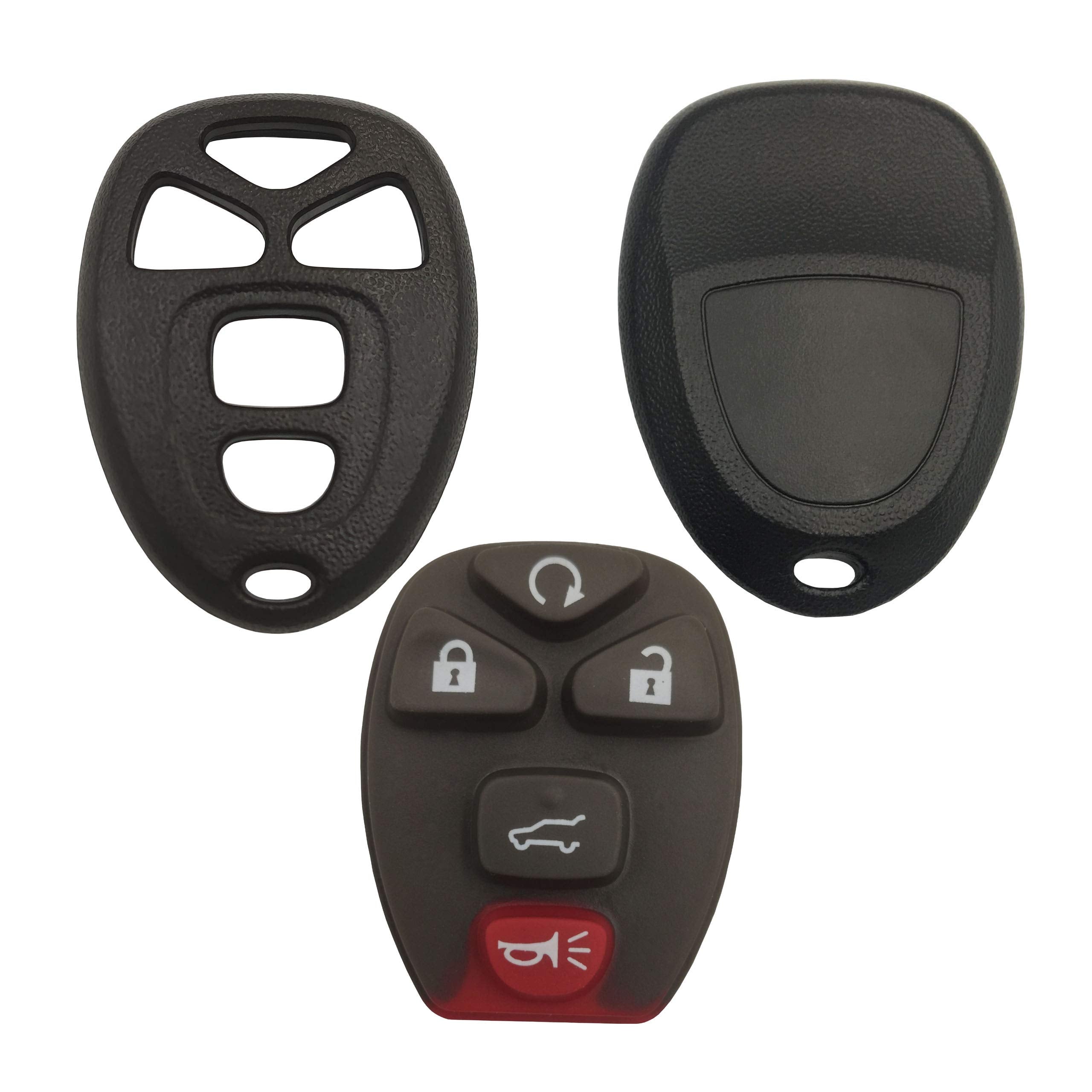 Qixiubia Keyless Entry Remote Car Key Shell Casing Replacement Key Fob Case Fit For 2007 2014 Suburban Tahoe Traverse/Gmc Acadia