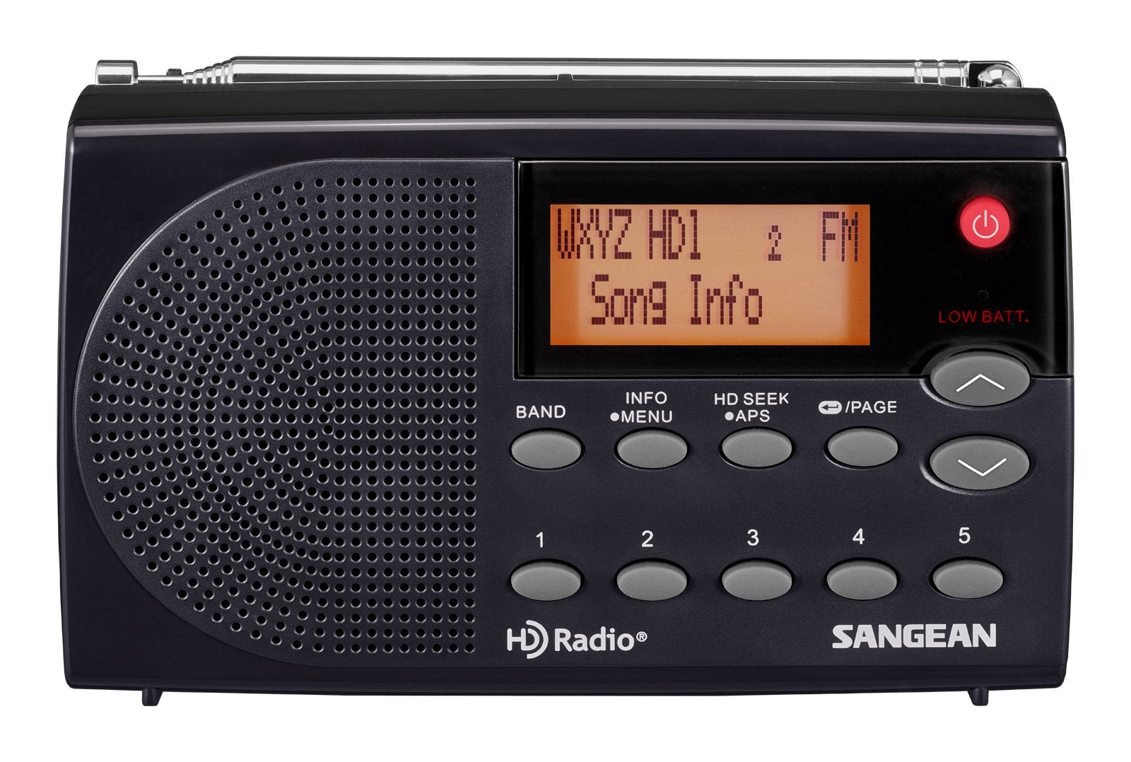 Sangean Hdr 14 Hd Radio/Fm Stereo/Am Portable Radio, Standart , Black