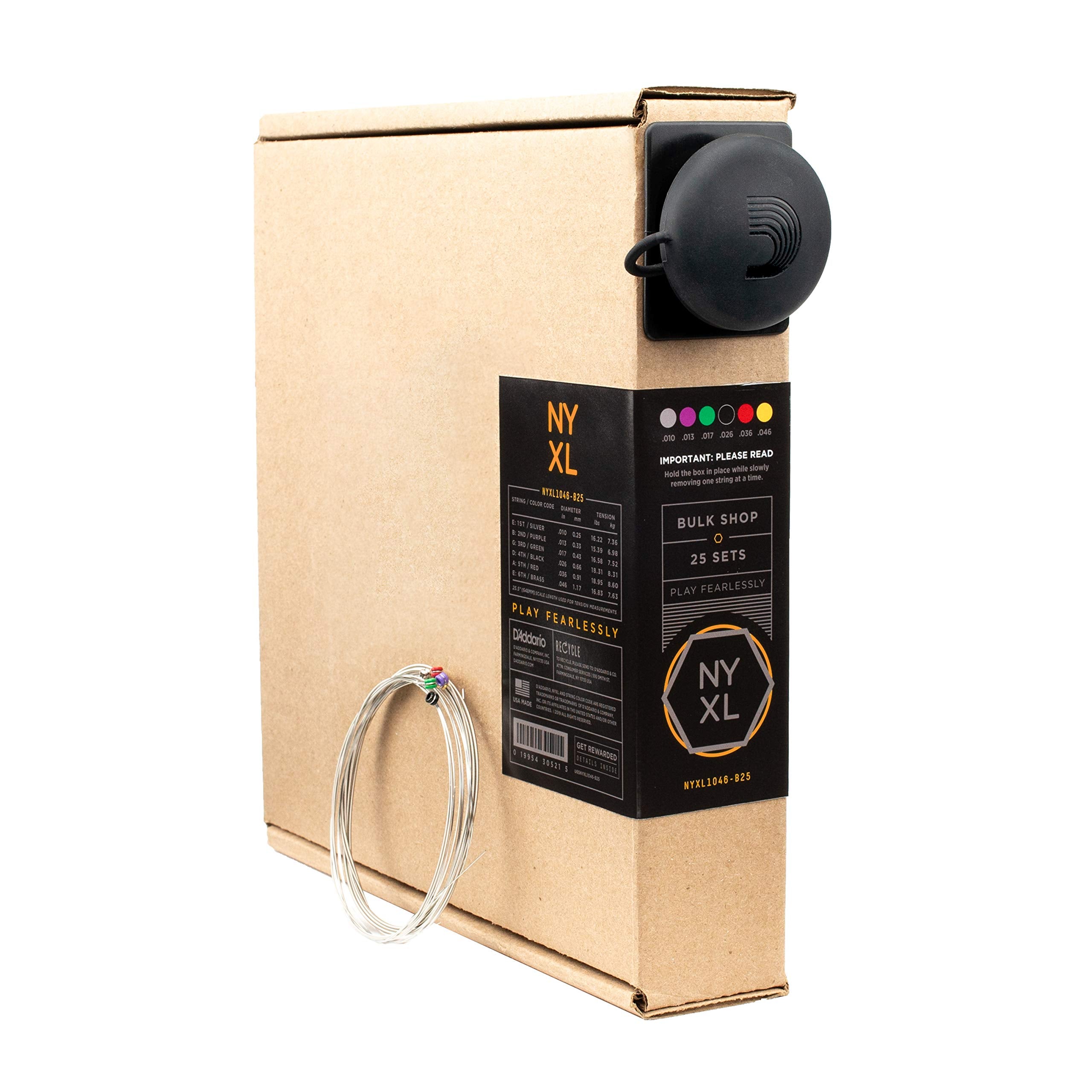 D'Addario Guitar Strings   Nyxl Electric Guitar Strings   Nyxl1046 B25   Unrivaled Strength, Tuning Stability, Enhanced Mid Rang