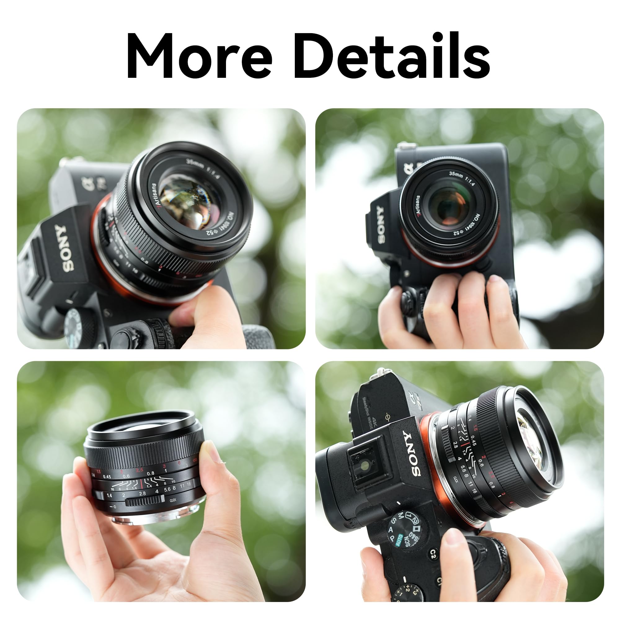 7Artisans 35Mm F1.4 Mark ? Full Frame Manual Focus Prime Lens Large Aperture Compatible With Canon Rf Mount Cameras Eos R Rp R5