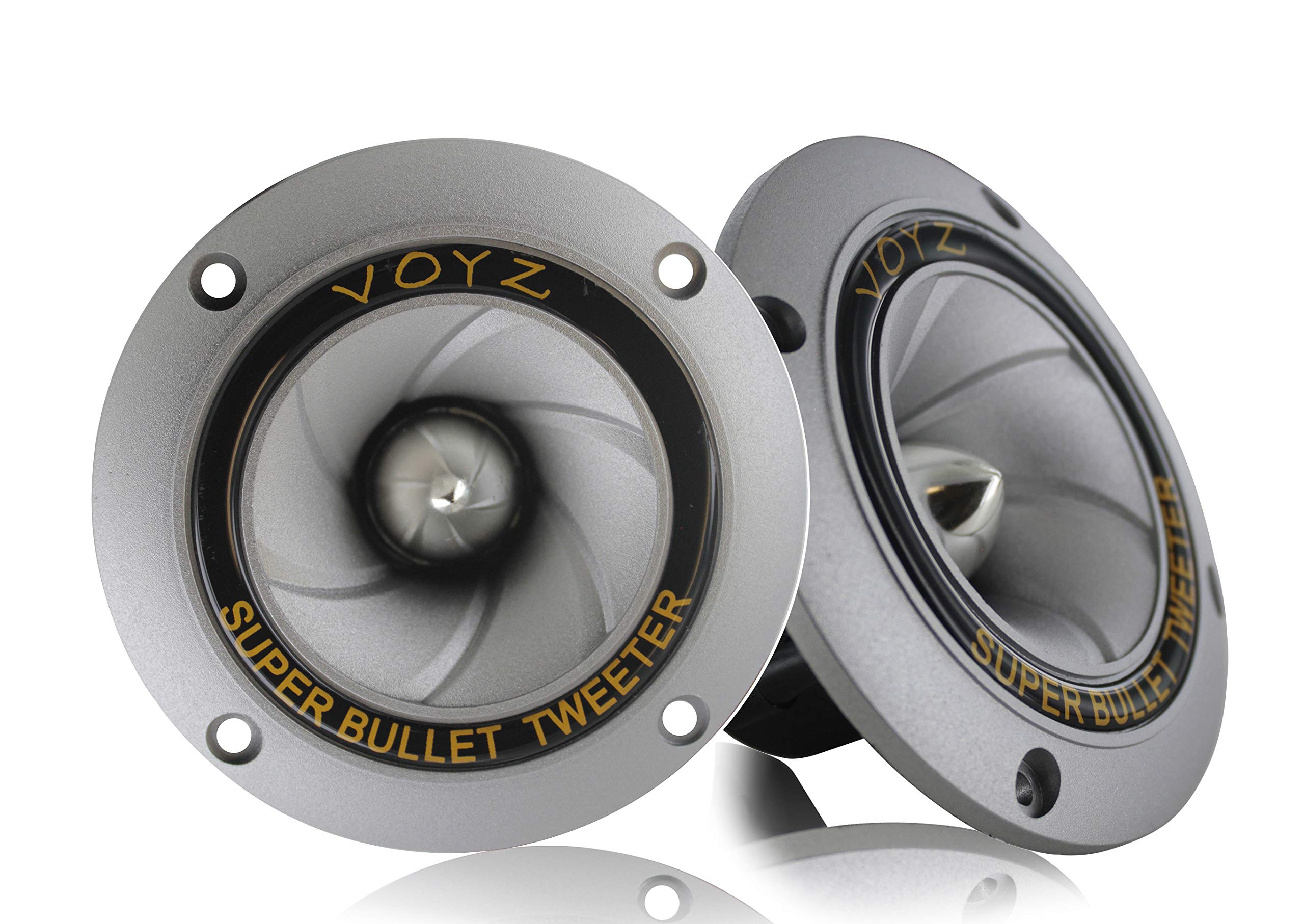 Voyz 400 Watts Max Power Speaker Tweeter   3.5    Piezo Super Horn Tweeters With Aluminum Diaphragm And High Temperature Voice C