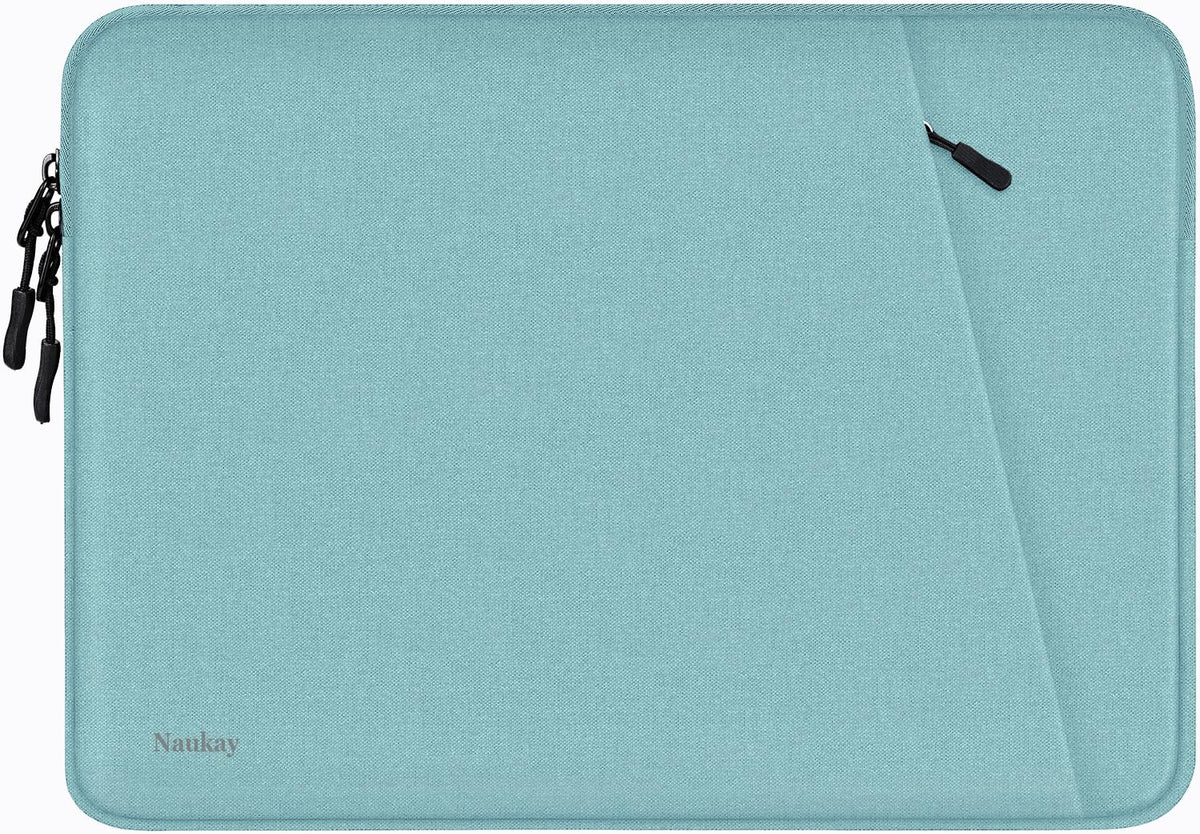 Laptop Sleeve Case 13.3 inch, Shockproof Protective Computer Cover with Accessories Pocket, Laptop Bag Compatible with MacBook Air/Pro 13-13.3 inch, Compatible for MacBook Pro 14 inch, LightBlue