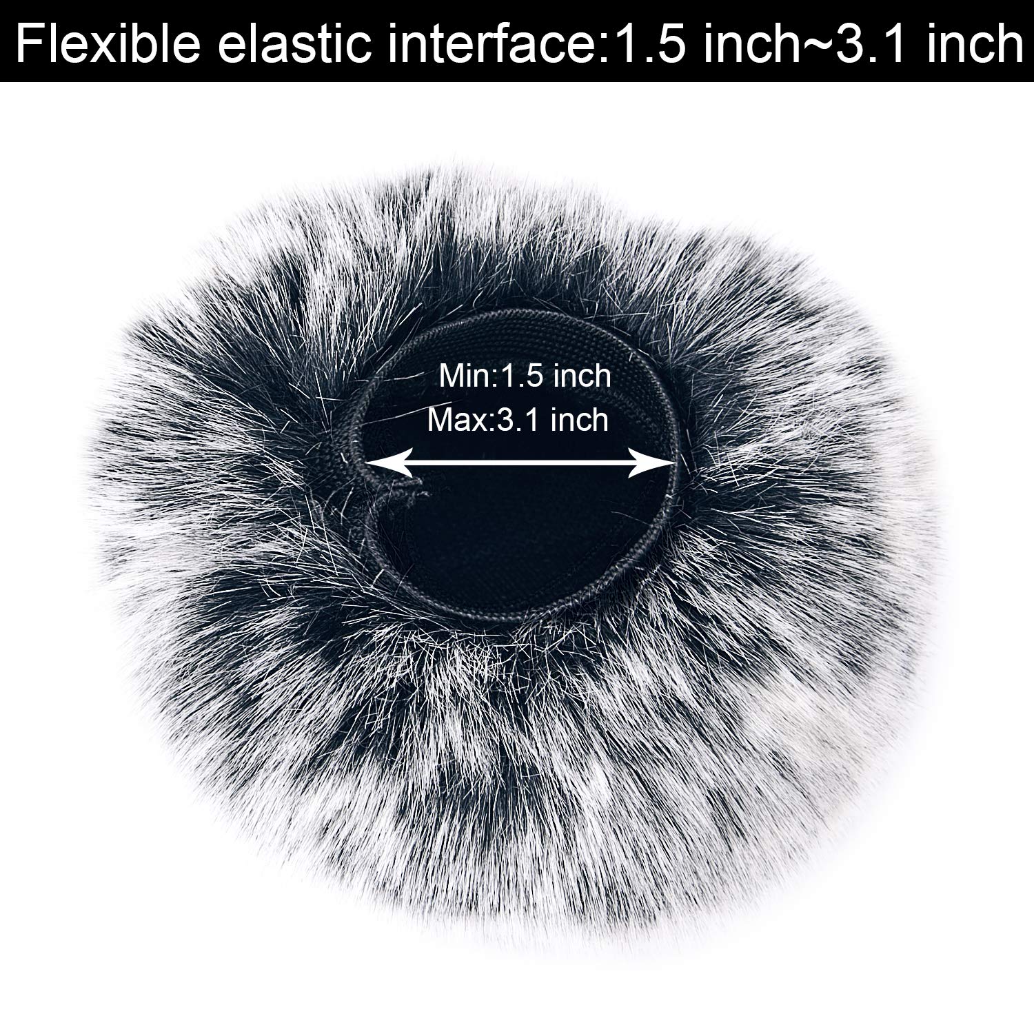 Sunmns Furry Windscreen Wind Cover Compatible With Blue Yeti Microphone