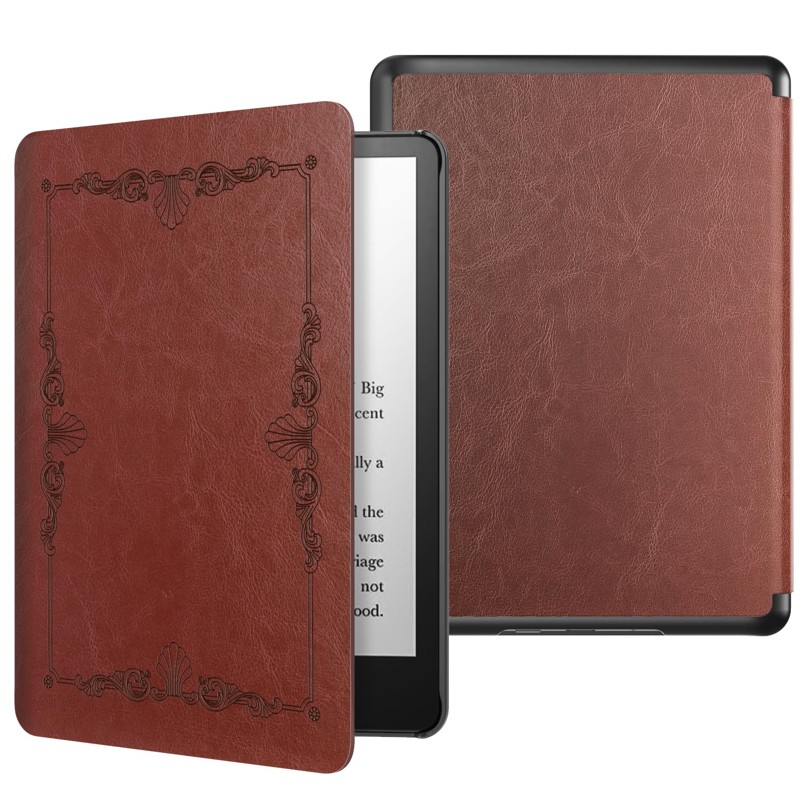 MoKo Case for 6.8' Kindle Paperwhite (11th Generation 2021) and Kindle Paperwhite Signature Edition, Light Shell Cover with Auto Wake/Sleep for Kindle Paperwhite 2021 E Reader, Vintage Style