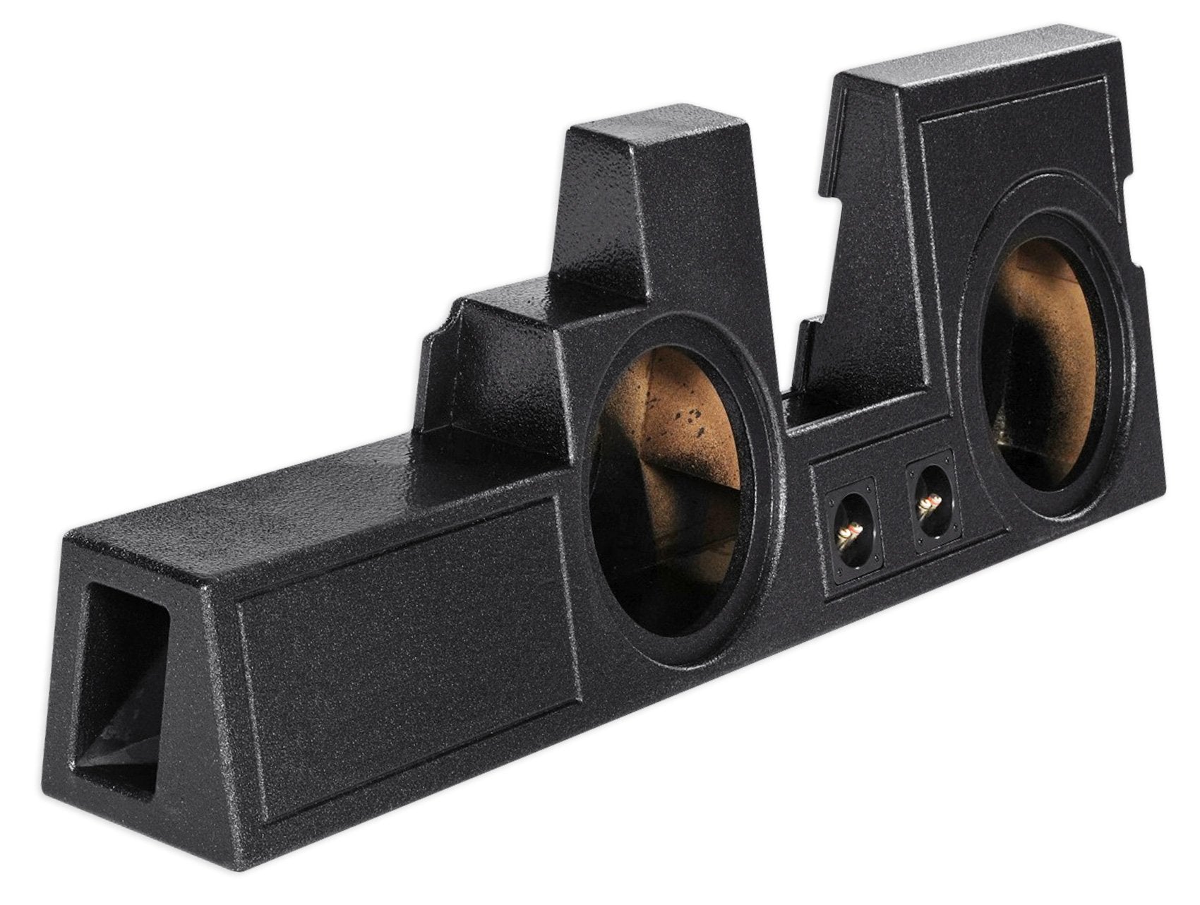Super Duty Dual 12'' Ported Subwoofer Box Enclosure For 2000 16 Ford F250/350/450 Black