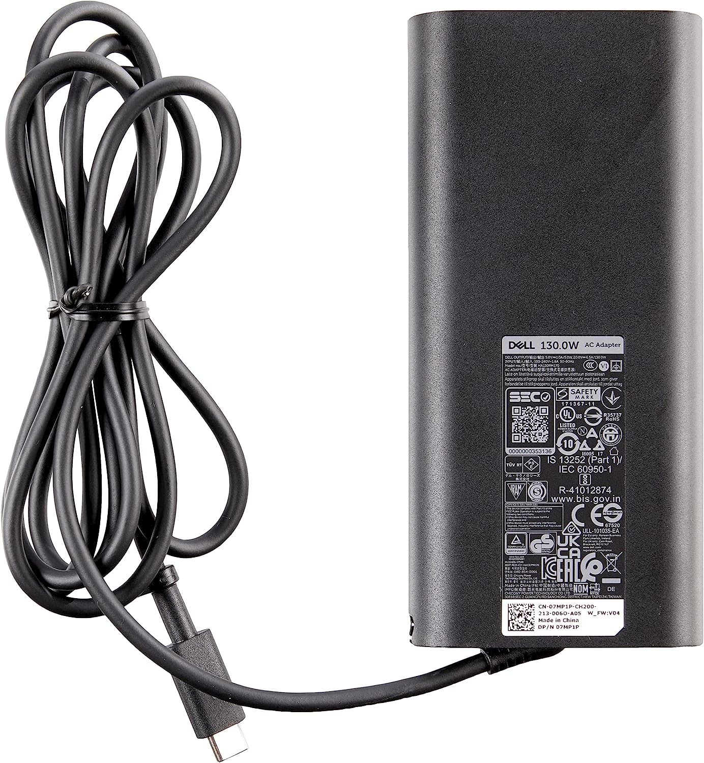 Dell 130W USB C/USB Type C Replacement AC Adapter for Precision 5530 2in1,XPS 15 2in1 9575, DP/N 0M0H25/M0H25, 0K00F5/K00F5,Model DA130PM170,HA130PM170