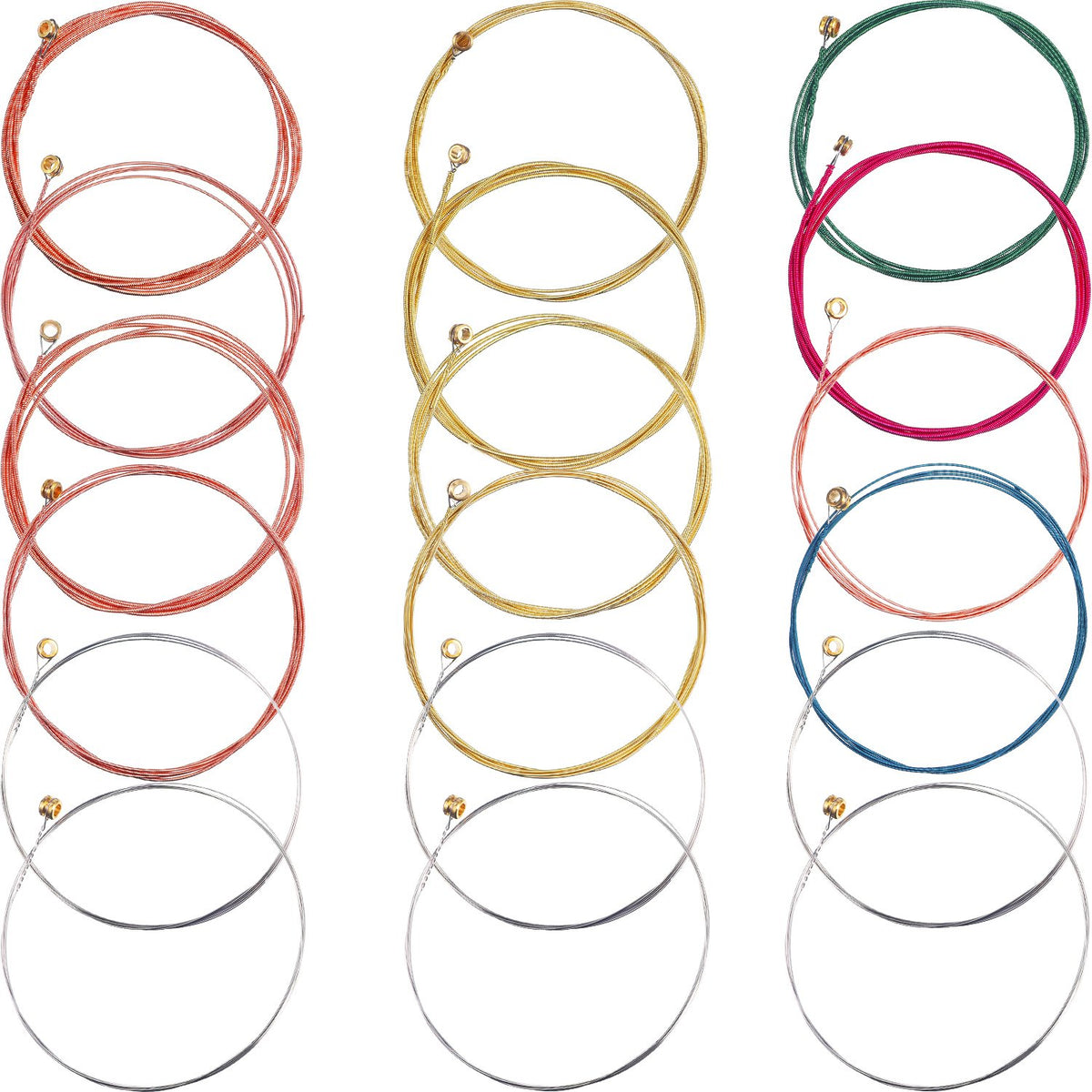 Brass String Bememo 3 Sets of 6 Acoustic Guitar Strings Replacement Steel String for ...