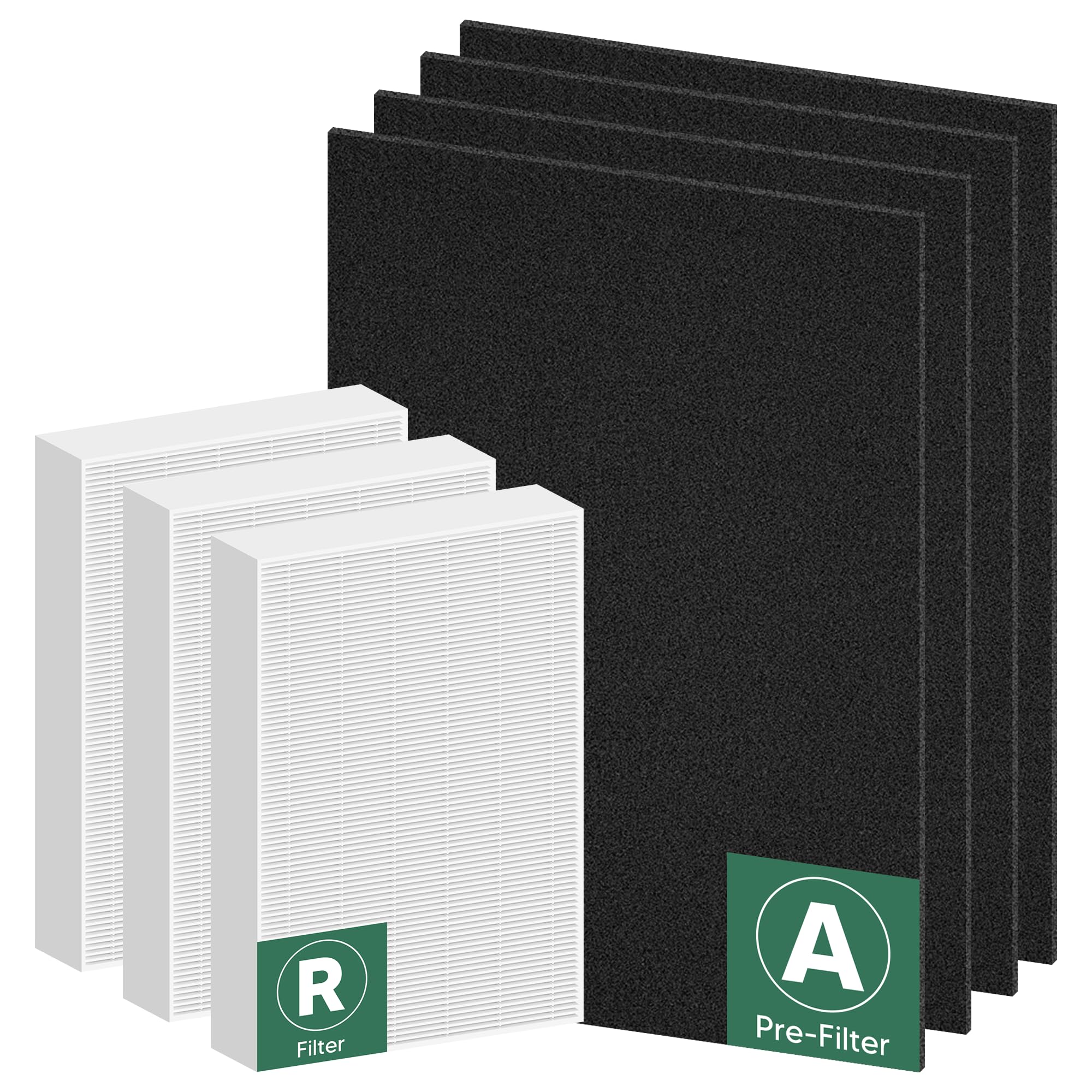 Improvedhand HPA300 HEPA Filter Replacement for Honeywell Air Purifier HPA304 HPA3300b HPA5300 HPA5350 HPA8350 HPA300VP, Compare