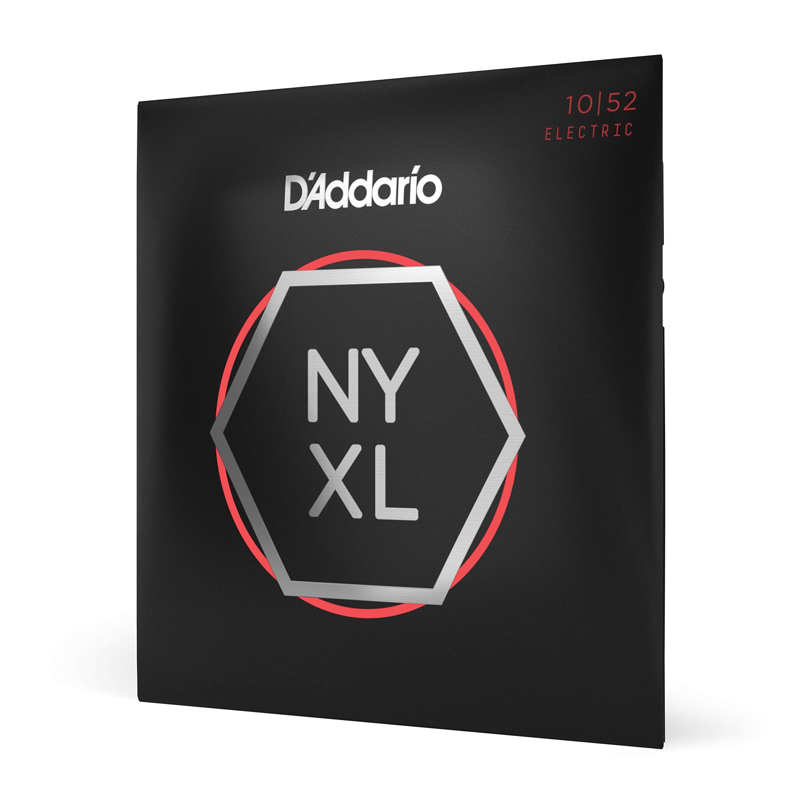 D'Addario Guitar Strings   Nyxl Electric Guitar Strings   Nyxl1052   Unrivaled Strength, Tuning Stability, Enhanced Mid Range   For 6 String Guitars   10 52 Light Top/Heavy Bottom