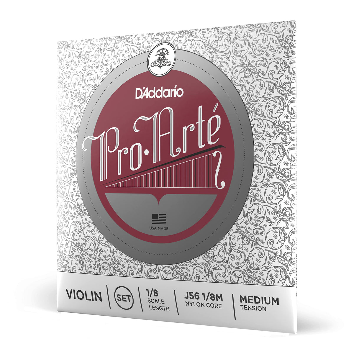 D'Addario Pro Arte Violin String Set, 1/8 Scale, Medium Tension