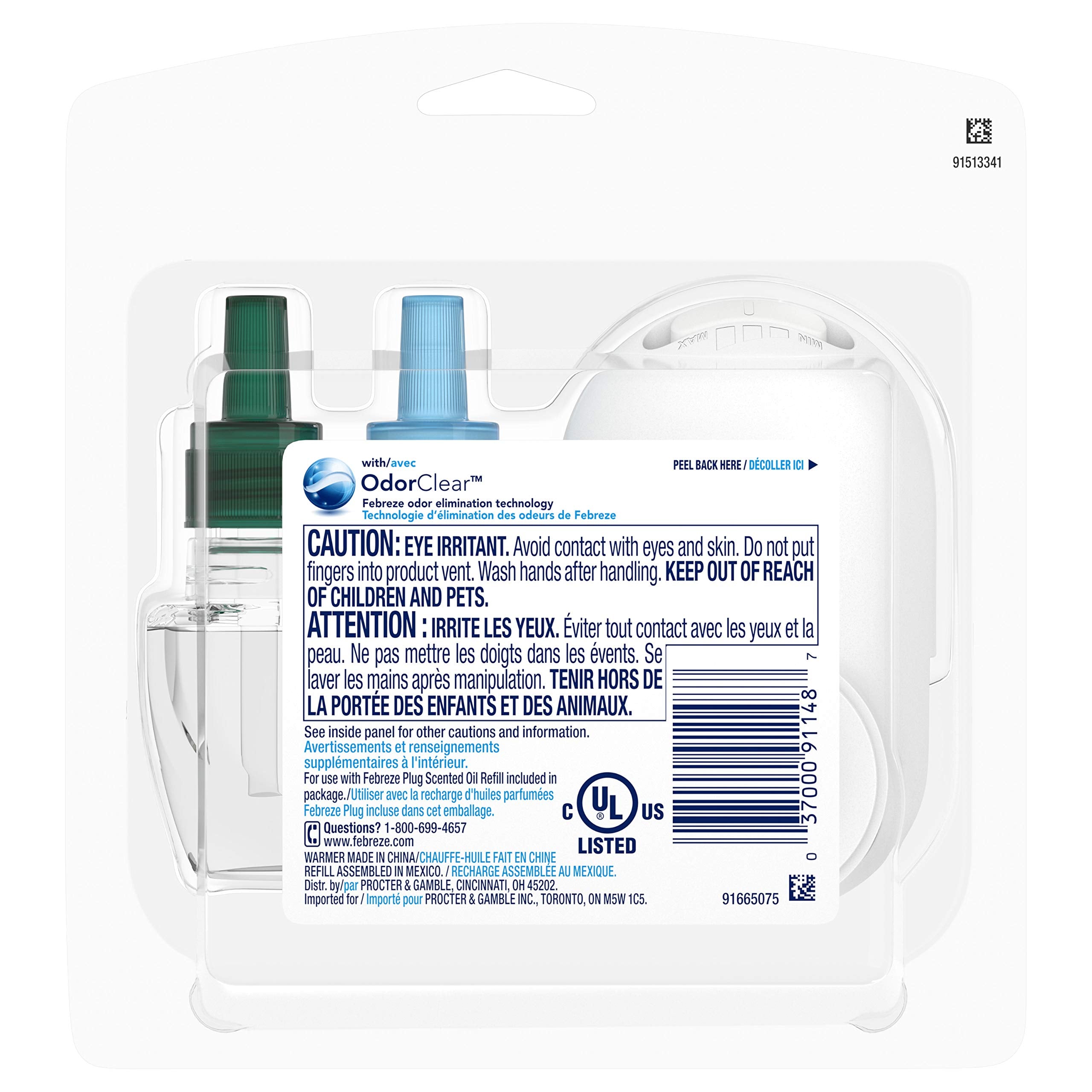 Febreze Unstopables Fresh Pluggable Scented Oil Refill With Warmer Air Freshener (1 Count, 0.87 Oz)