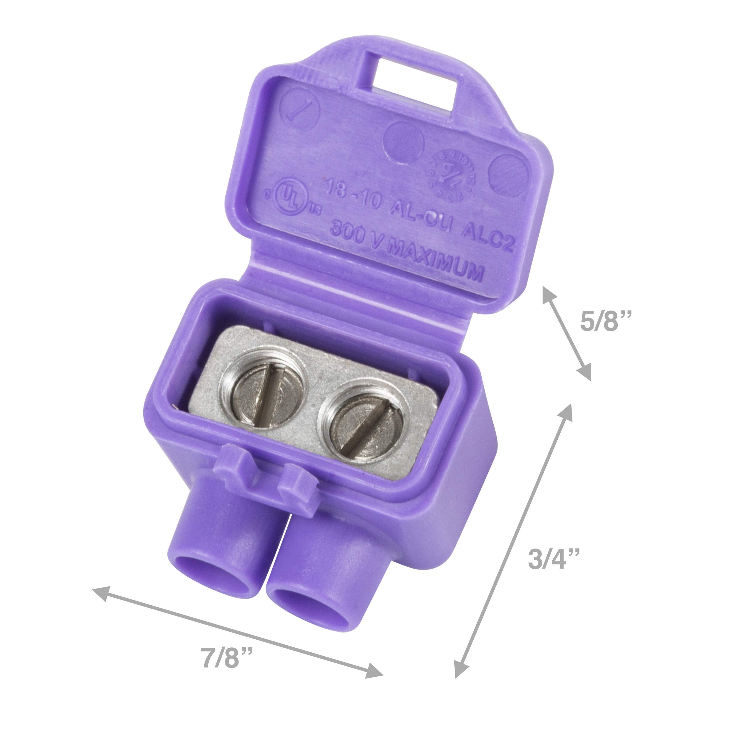 King Innovation 95085 Alumiconn Wire Connector, 2500 Pk, Purple, Count