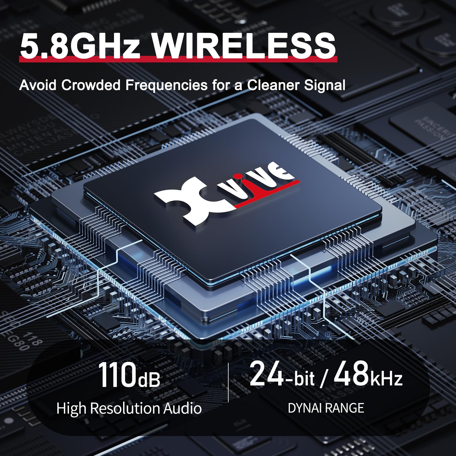 Xvive U45R2 Wireless In-Ear Monitor System Set With One Transmitter And Two Receivers