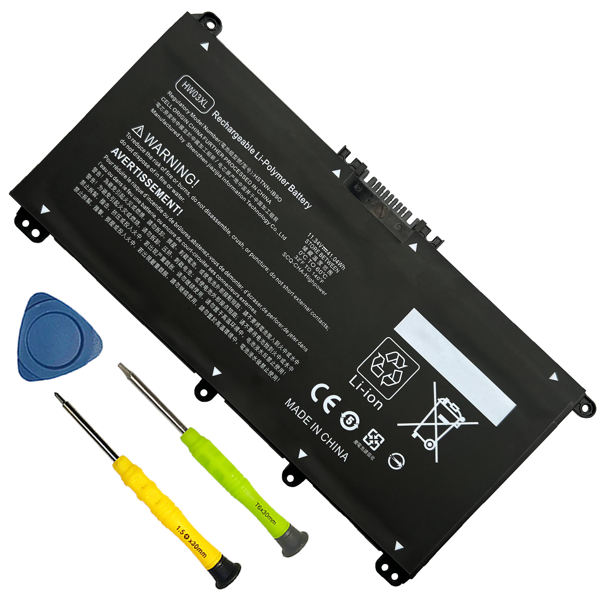 Boweirui Hw03Xl L97300 005 41.04Wh Laptop Battery Replacement For Hp Pavilion 15 Eg 15 Eg00000 15 Eh 15 Eh0090Wm Df15 Series L96