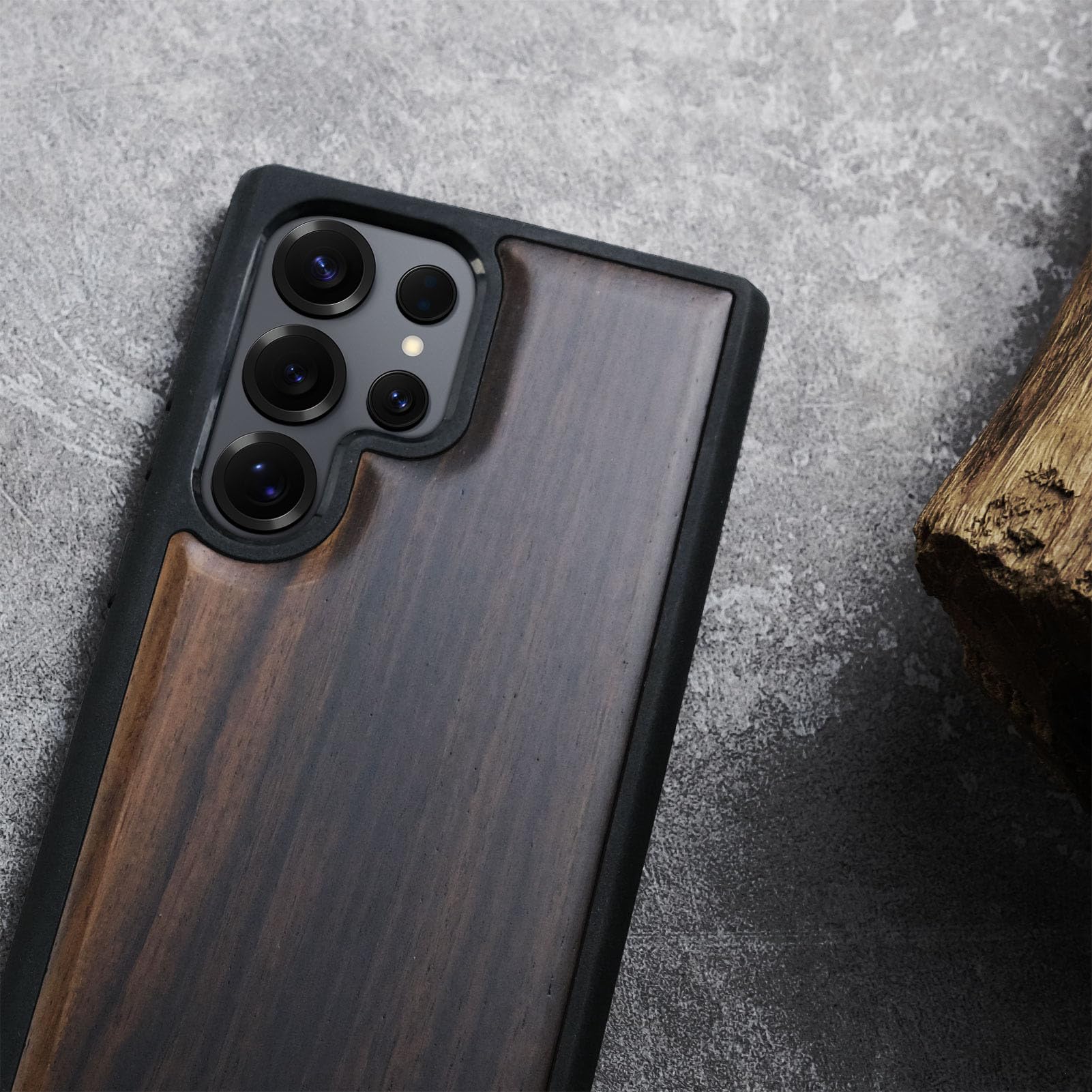 Carveit Magnetic Wooden Case For Samsung Galaxy S25 Ultra Case 2025, Tpu Shockproof Cover & Wood Artisan Engraved, Compatible Wi