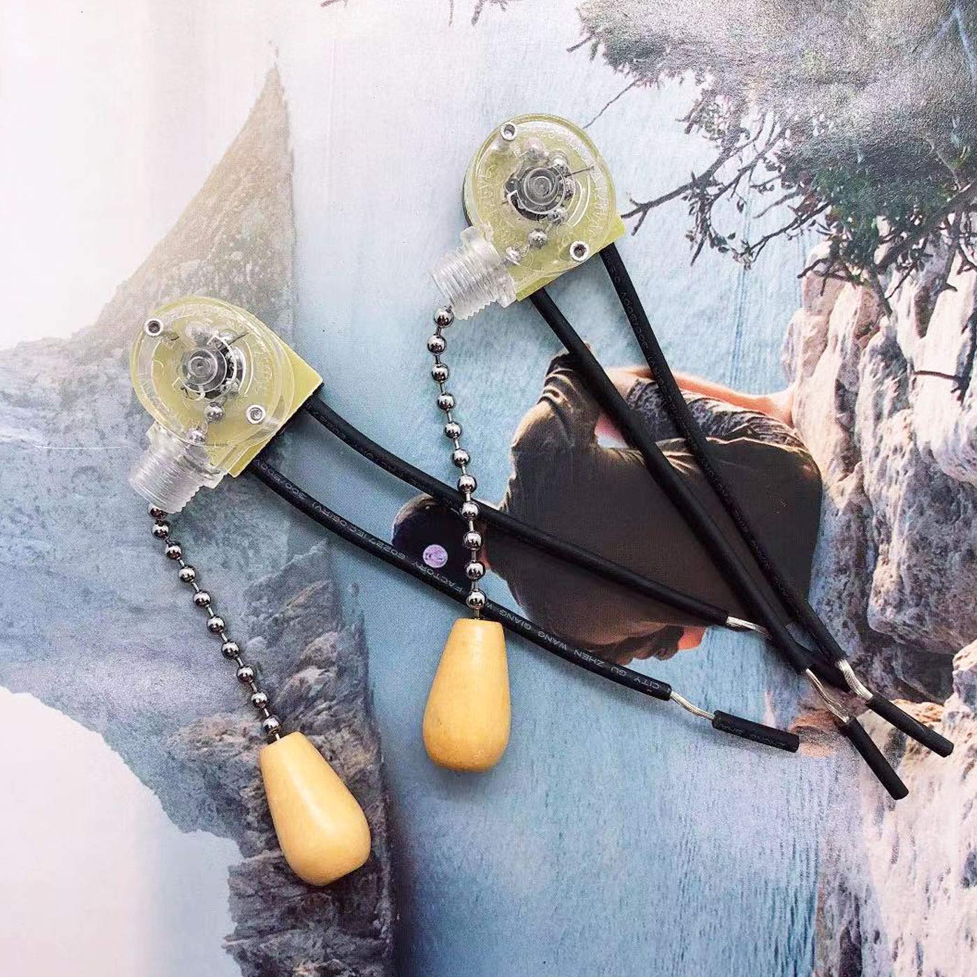 Pull Chain Switch, Ceiling Fans Lamps And Wall Lights Electrical Pull Chain Switch(8 Pieces)