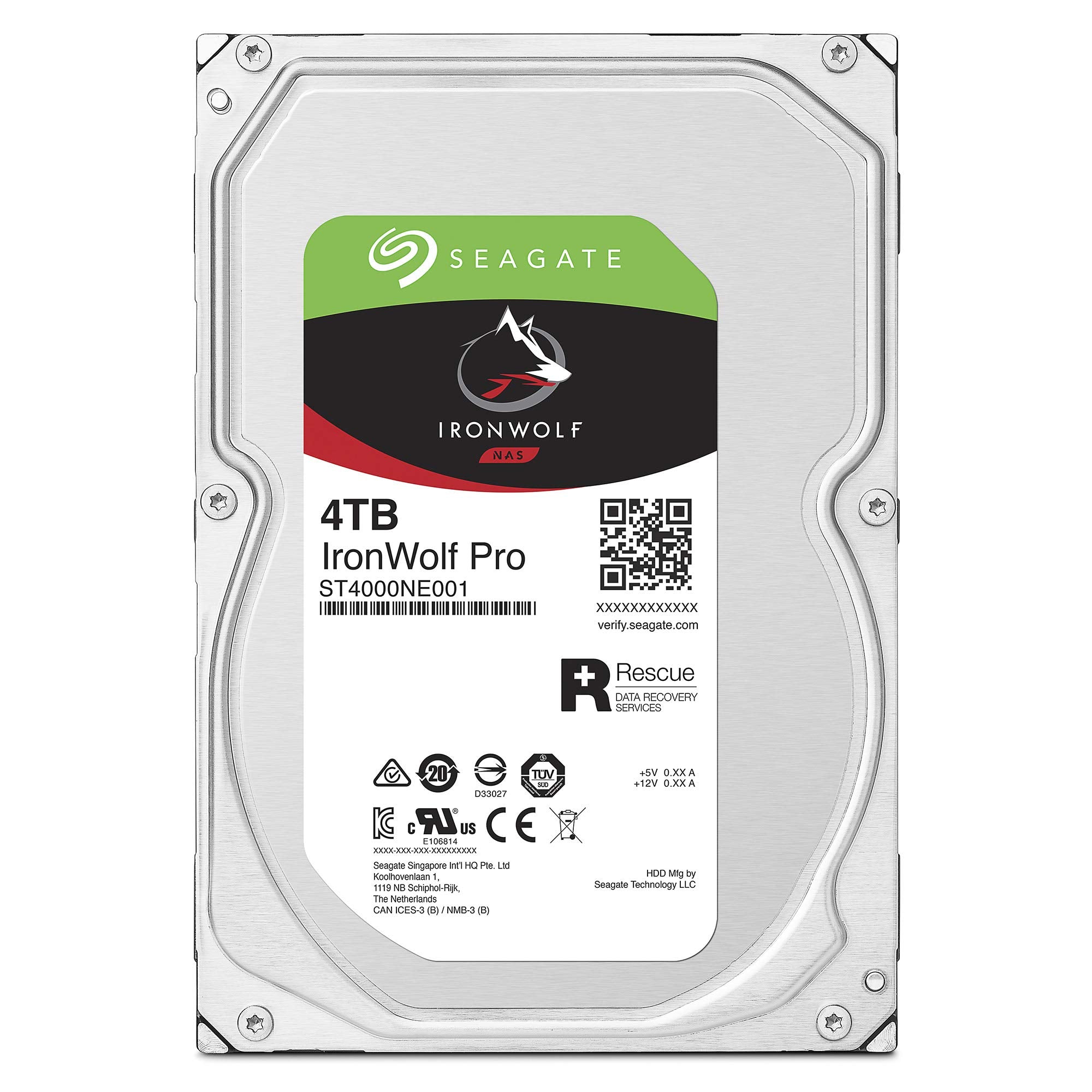 Seagate Ironwolf Pro 4Tb Nas Internal Hard Drive Hdd   3.5 Inch Sata 6Gb/S 7200 Rpm 128Mb Cache For Raid Network Attached Storag