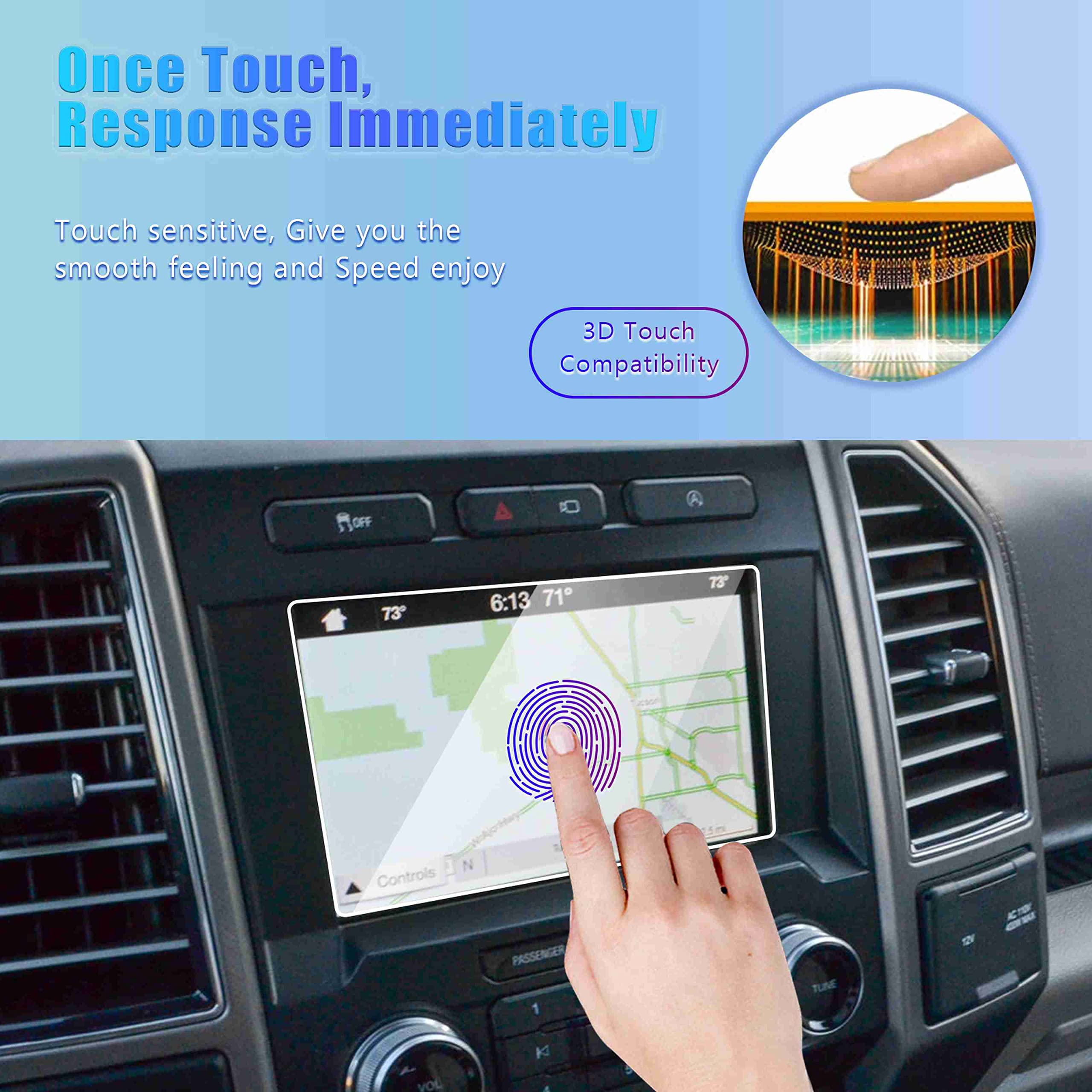 Gfjnfg For 2015 2024 Ford F150 F250 F350 F450 F550 Screen Protector 8 Inch, For Ford F 150 F 250 F 350F 450 F 550 8'' Radio Disp