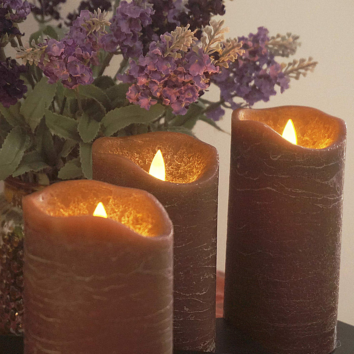 Candle Choice Real Wax Battery Operated Flameless Candles With Remote ...