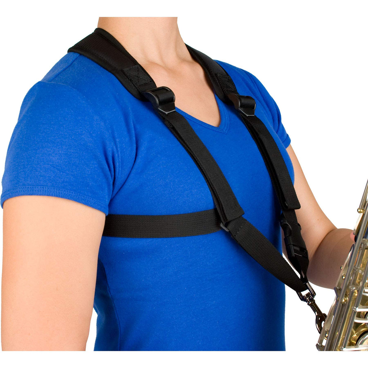 Pro Tec Protec Saxophone Harness With Deluxe Metal Trigger Snap Size: Small, Model A306Sm
