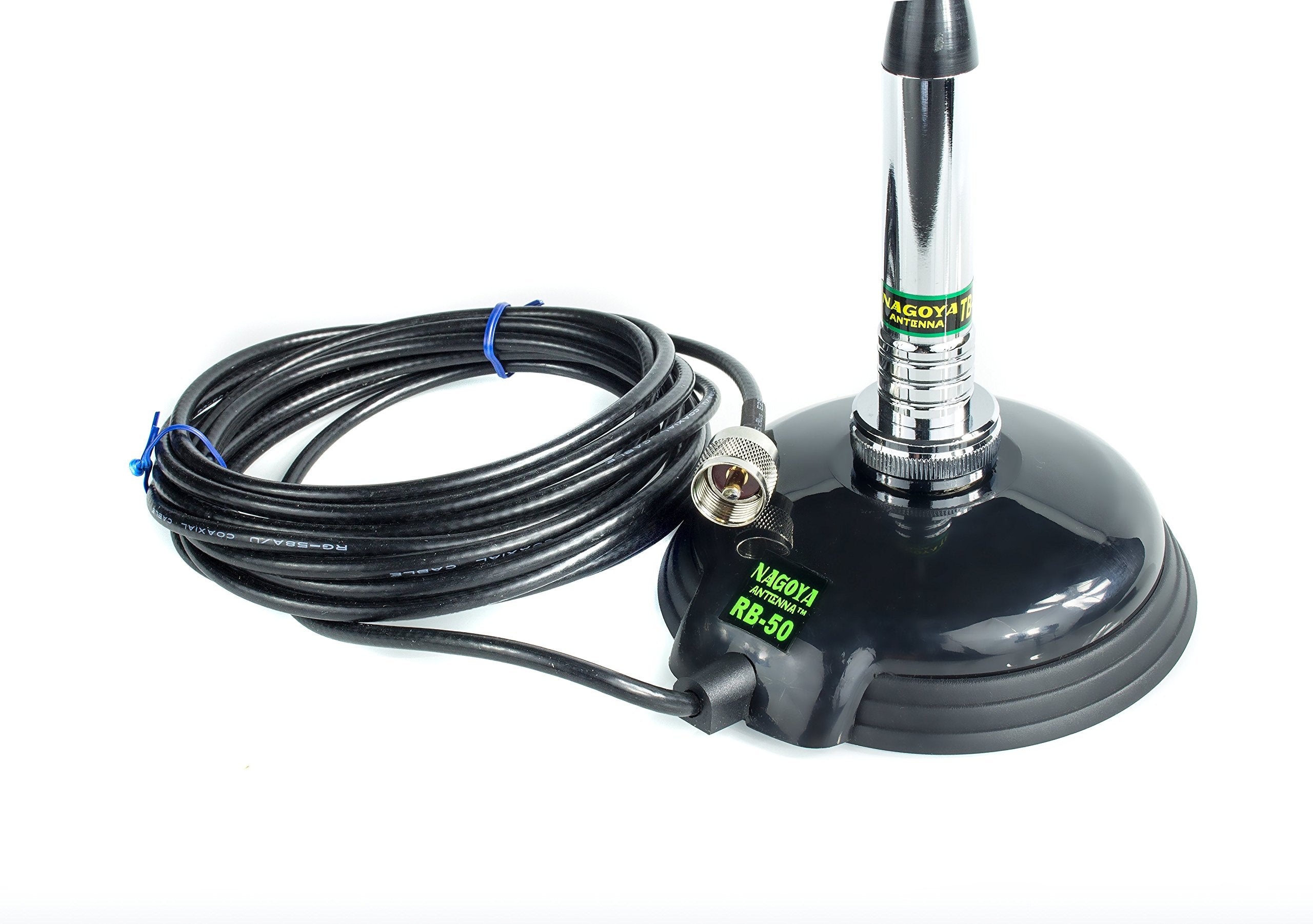 Nagoya Rb 50 Premium Magnet Mount For Nmo Antennas   Heavy Duty, Universal Compatibility With 18' Rg 58A/U Cable & Pl 259 Connec
