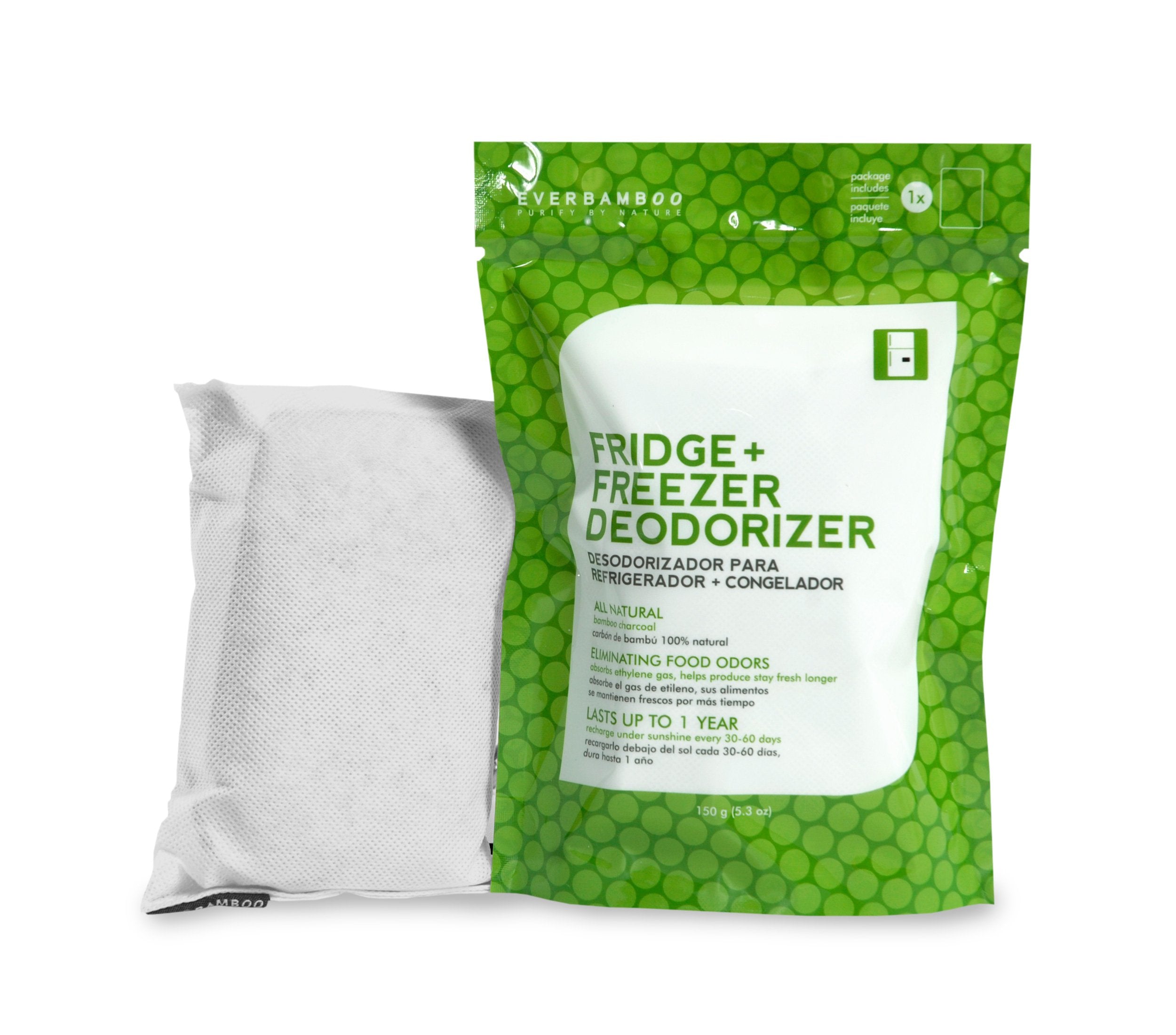 Ever Bamboo Fridge & Freezer Deodorizer W/All Natural Bamboo Charcoal. Are Your Leftovers Becoming Leftodors?