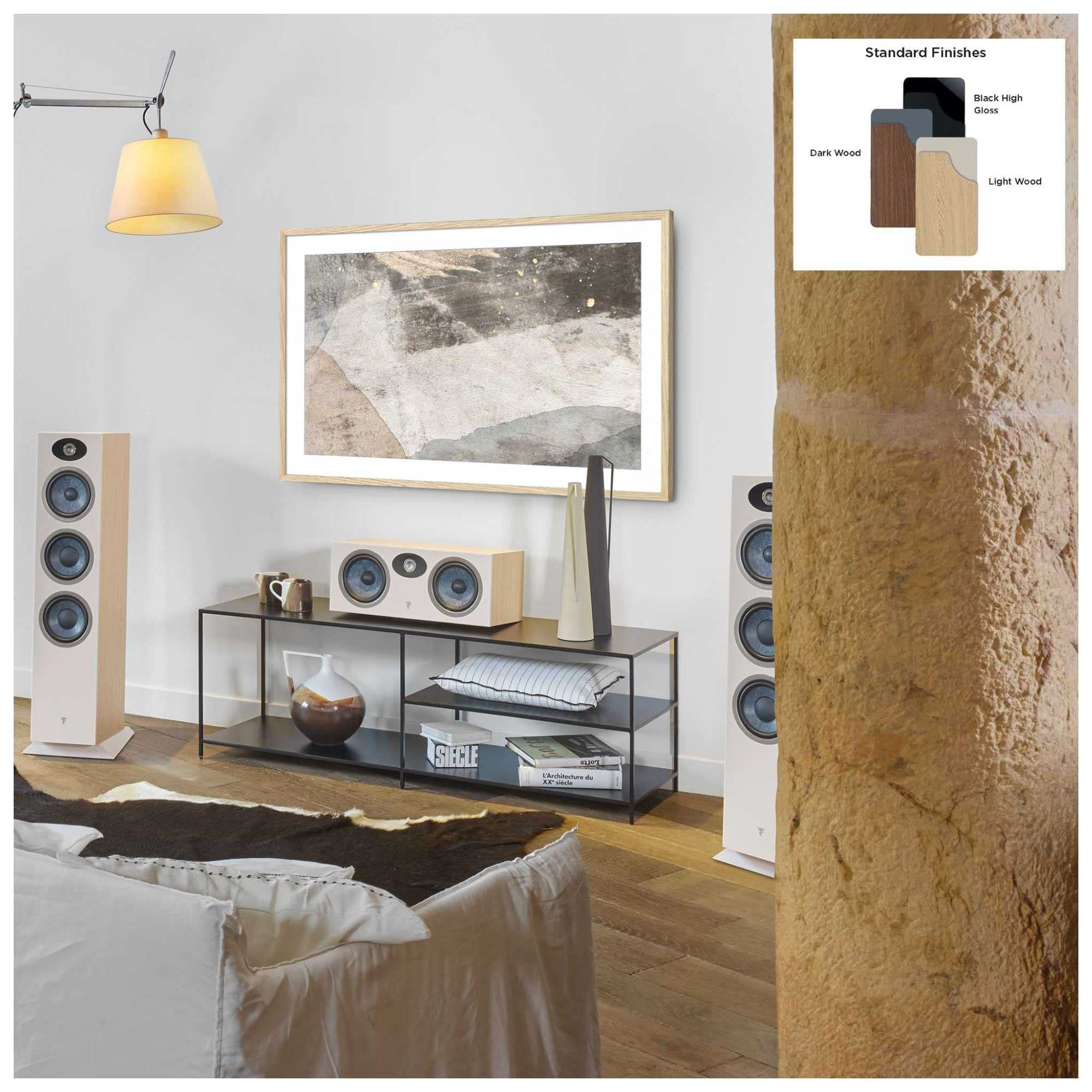 Focal Theva N3-D - Dolby Atmos Compatible 3-Way Floorstanding Loudspeakers With 6.5-Inch Drivers, Sold Individually, Black - Fth