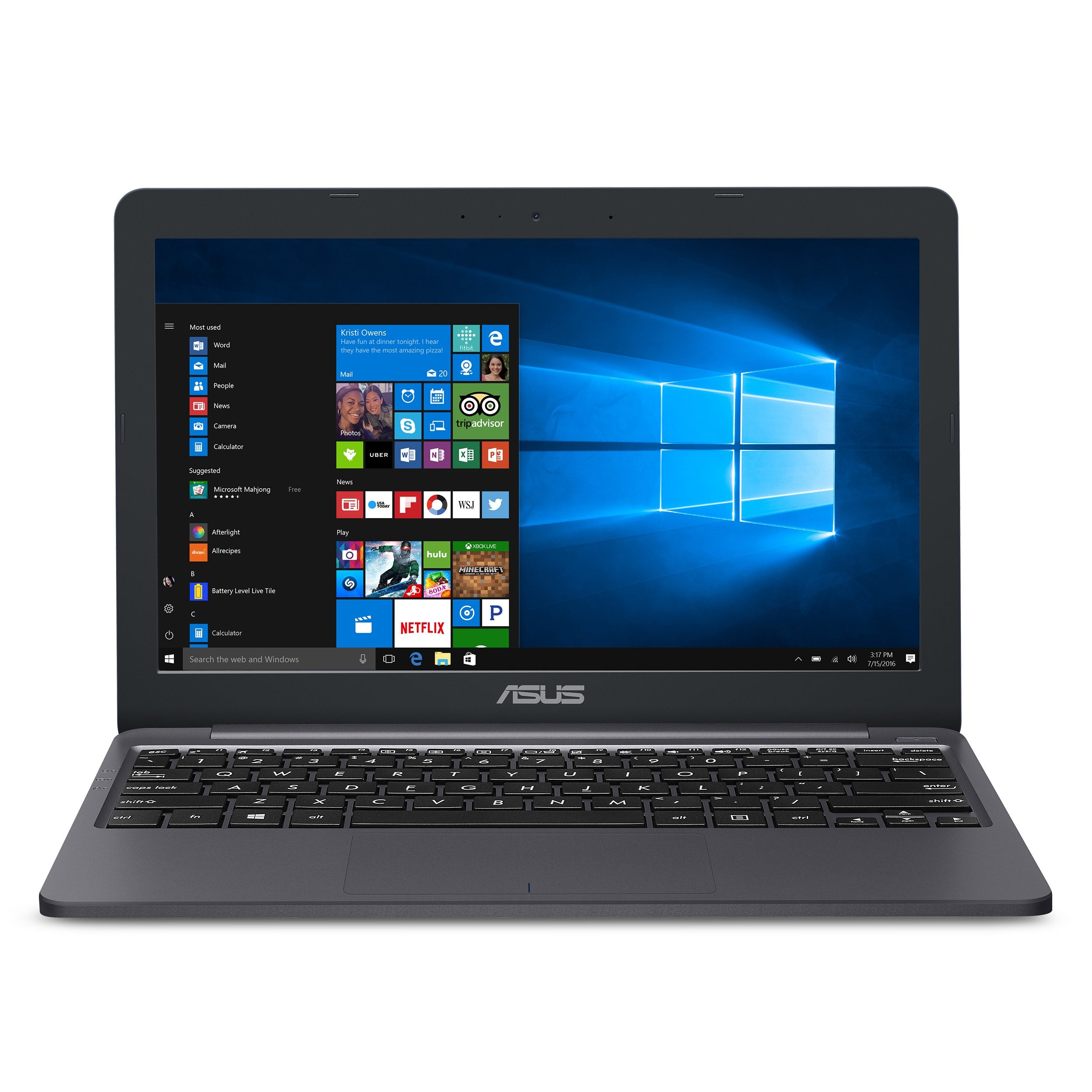 ASUS L203MA-DS04 VivoBook L203MA Laptop, 11.6    HD Display, Intel Celeron Dual Core CPU, 4GB RAM, 64GB Storage, USB-C, Windows