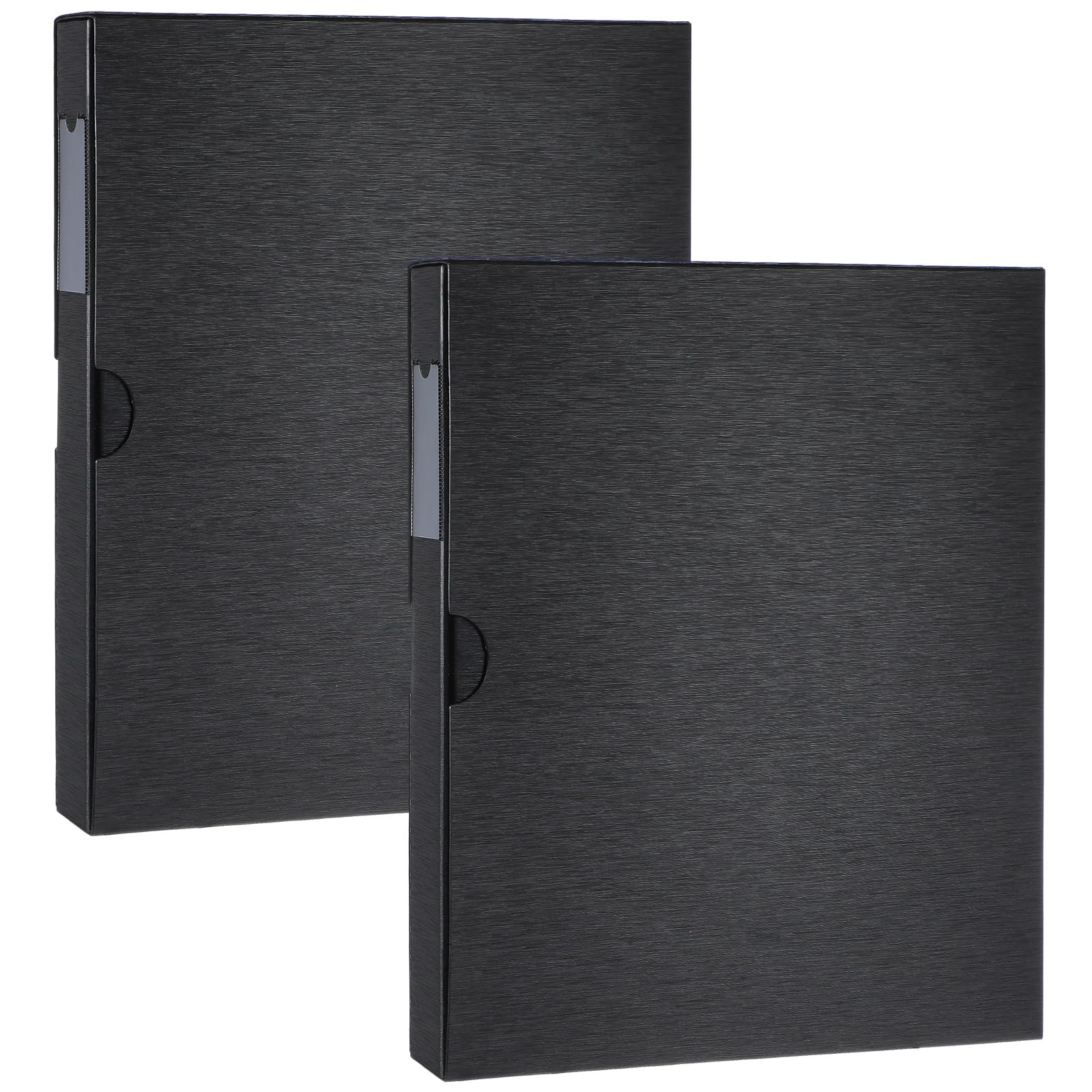 Affrolling 2 Pack Acid Free Film Protector Storage Box 3 Ring Negative Binder Preservers Portfolio Folder for Artwork Folder for