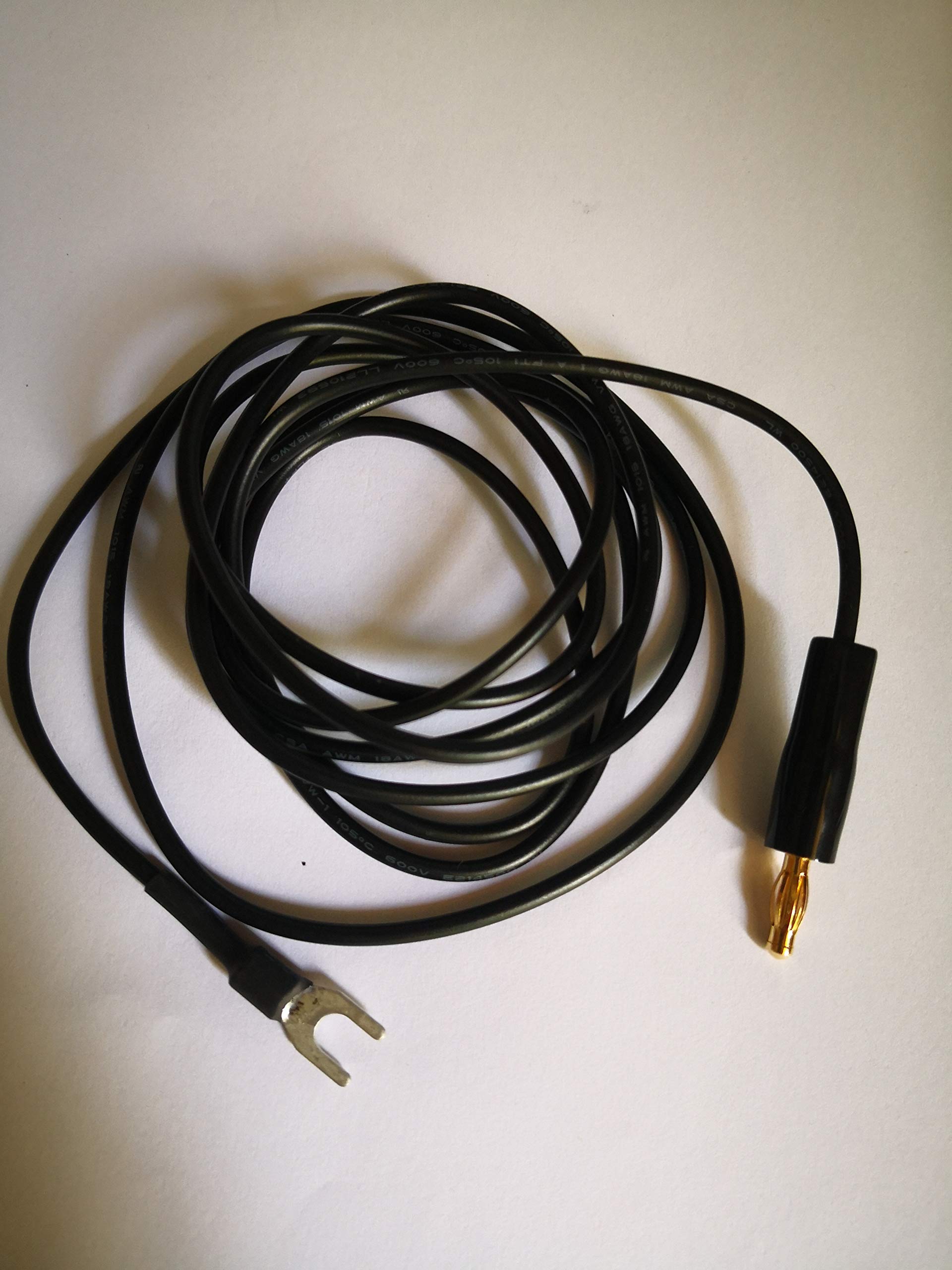 Velodi 6 Feet Long Custom Ground Wire Plug Plated For Technics Sl  Models B92 B250 B921A Turntable