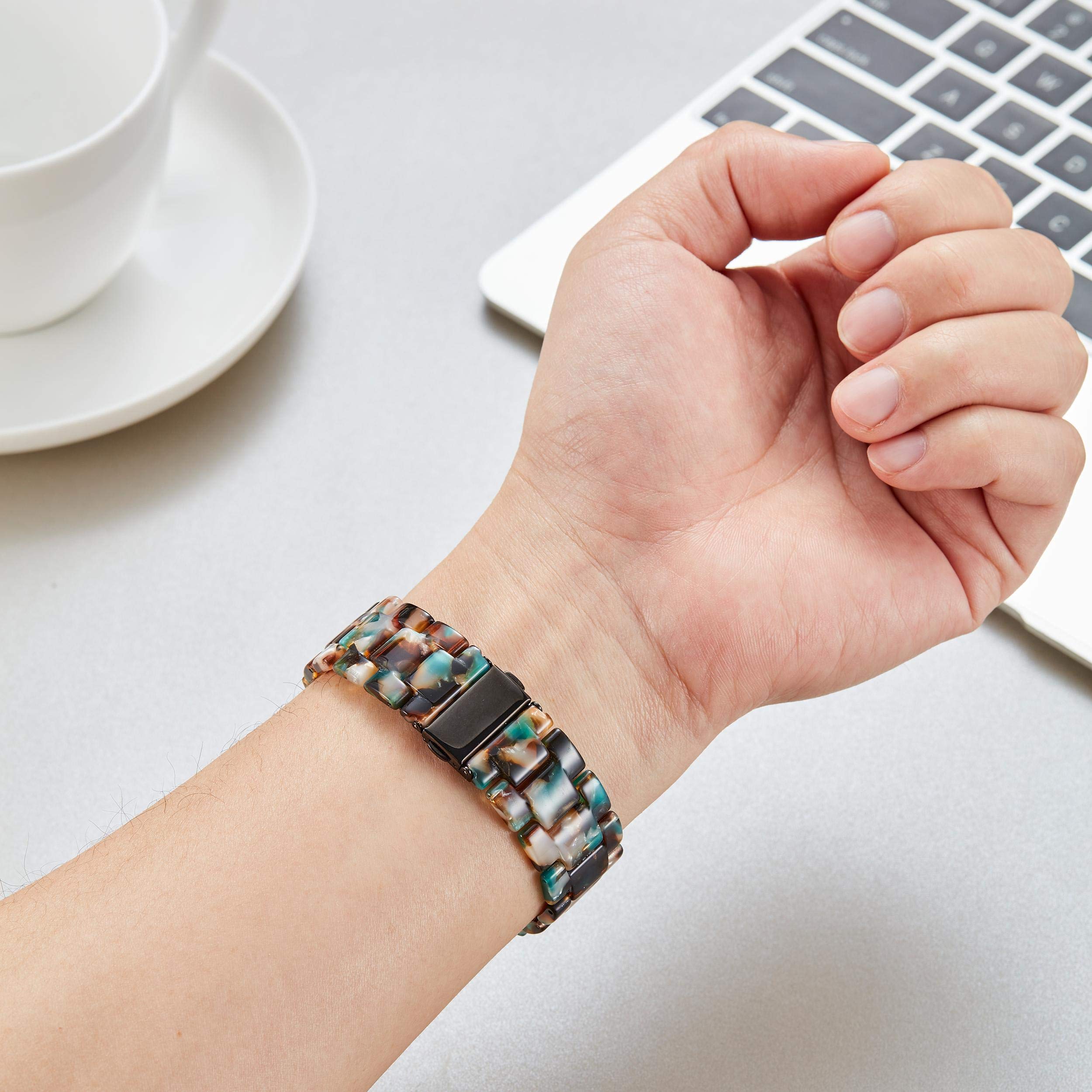 Binlun Resin Watch Straps For Women, Replacement Watch Band 18Mm/20Mm/22Mm 14 Colors Quick Release Wrist Strap For Men Smart Wat